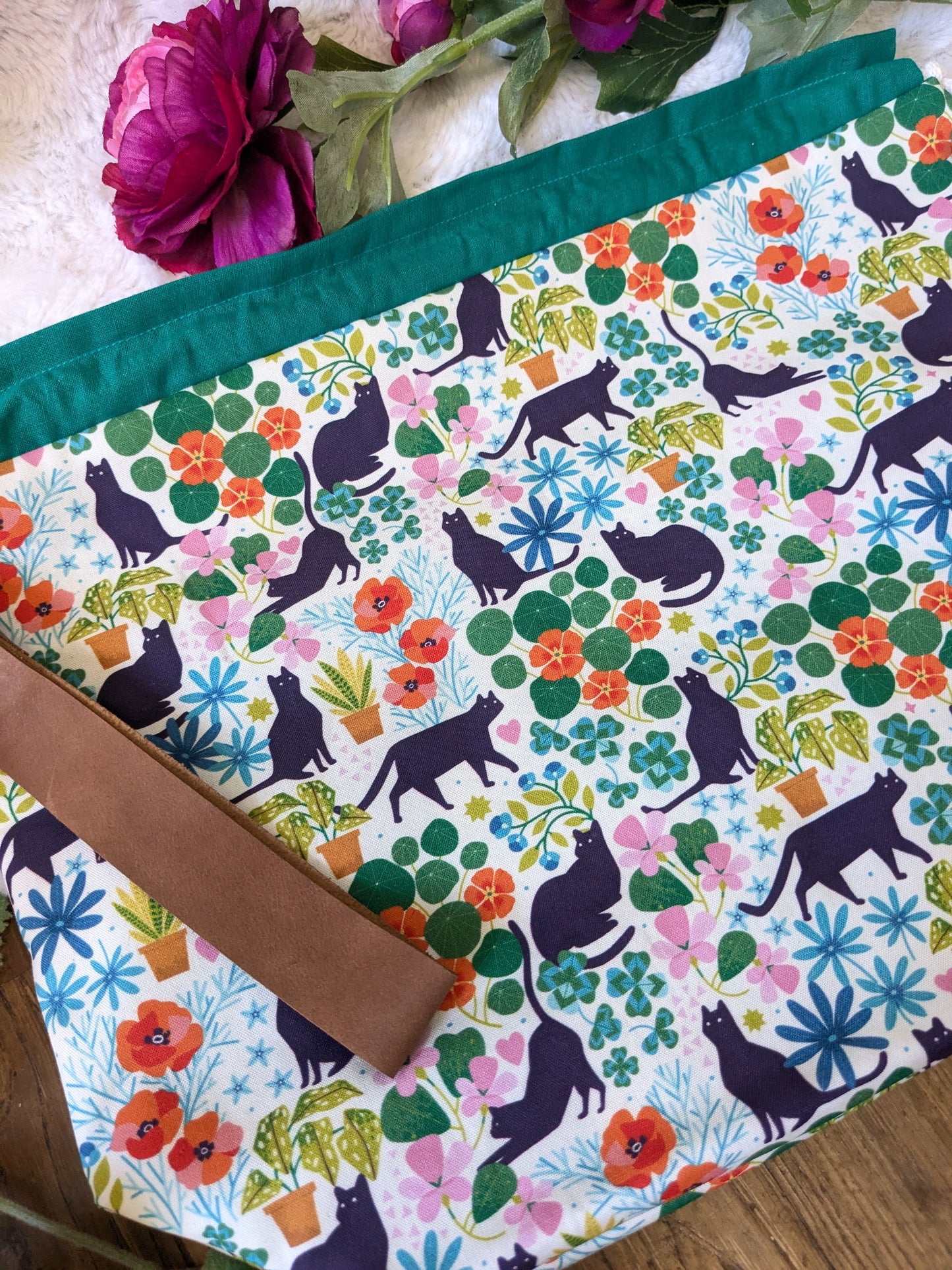 Sac à projet "Chats en ballade"