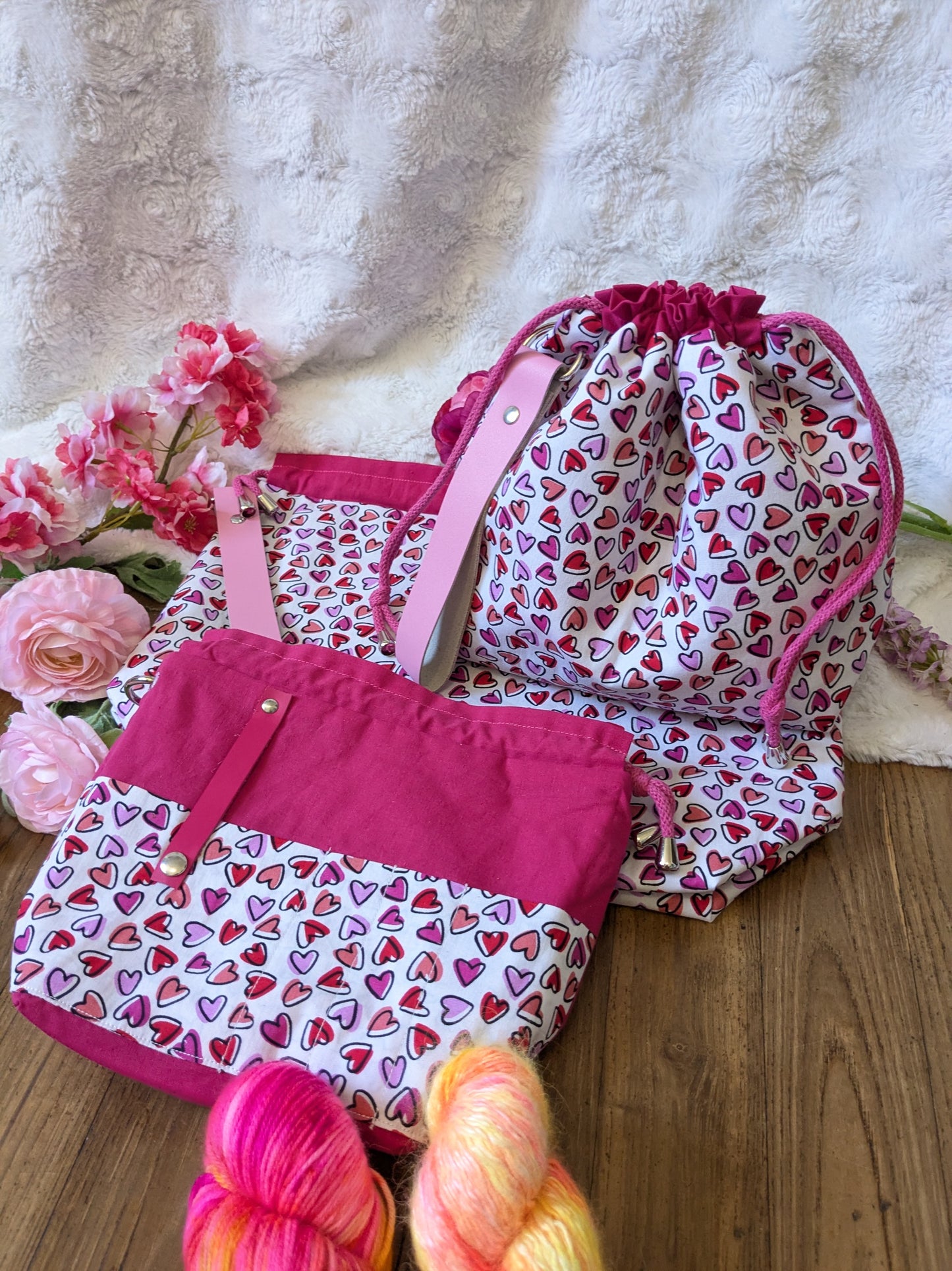 Sac à projet "P'tits cœurs"