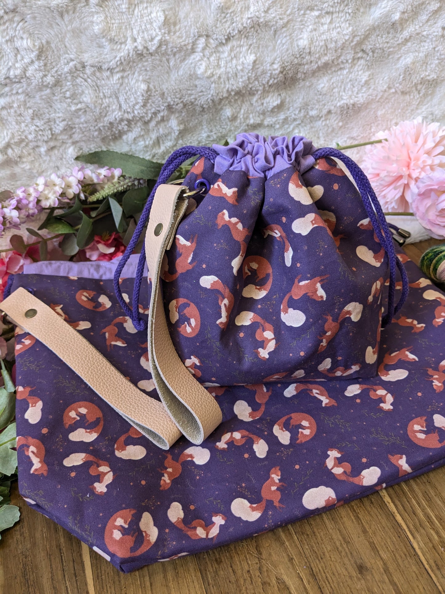 Sac à projet "Renards joueurs"