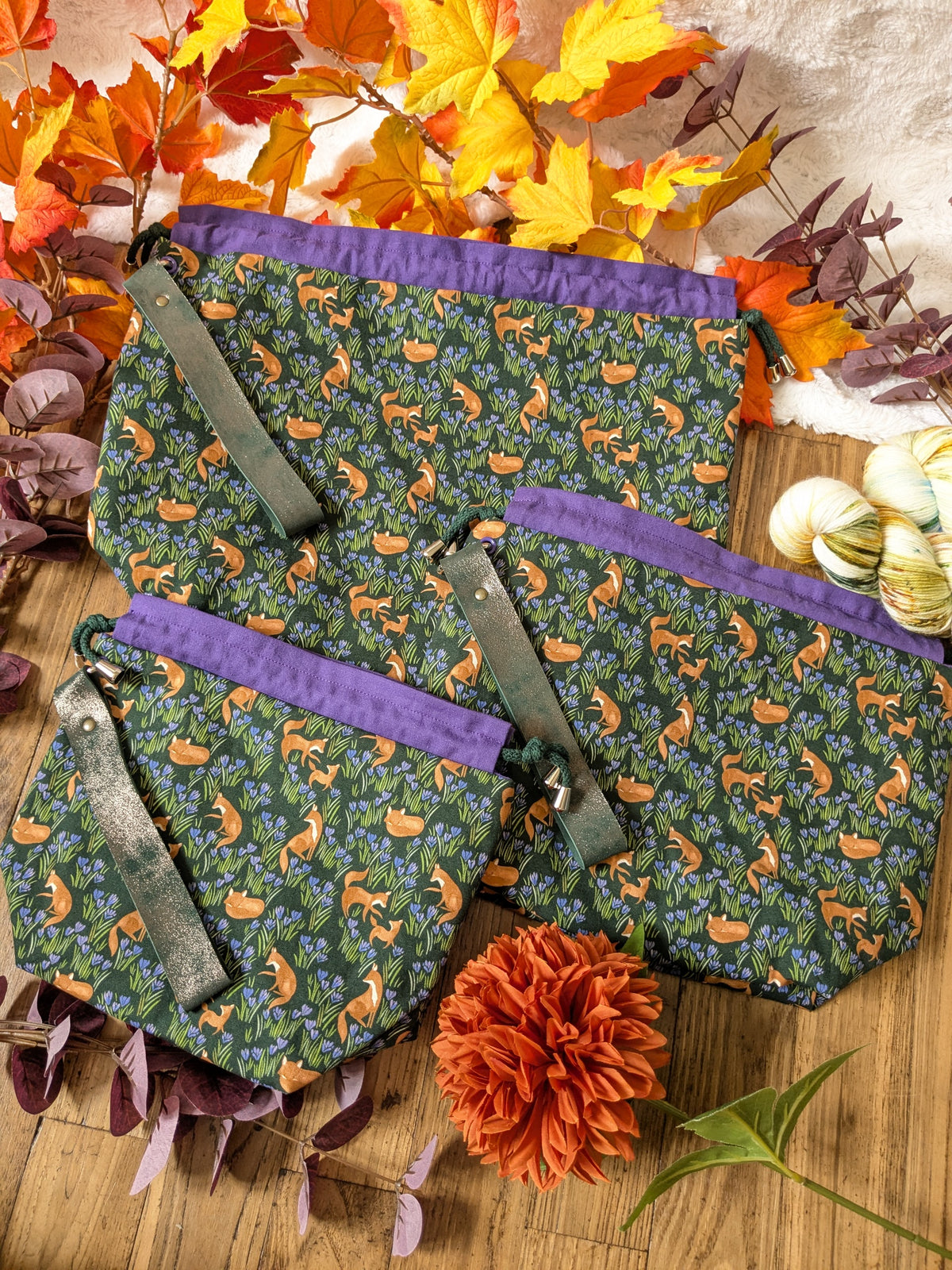 Sac à projet "Fox tales"