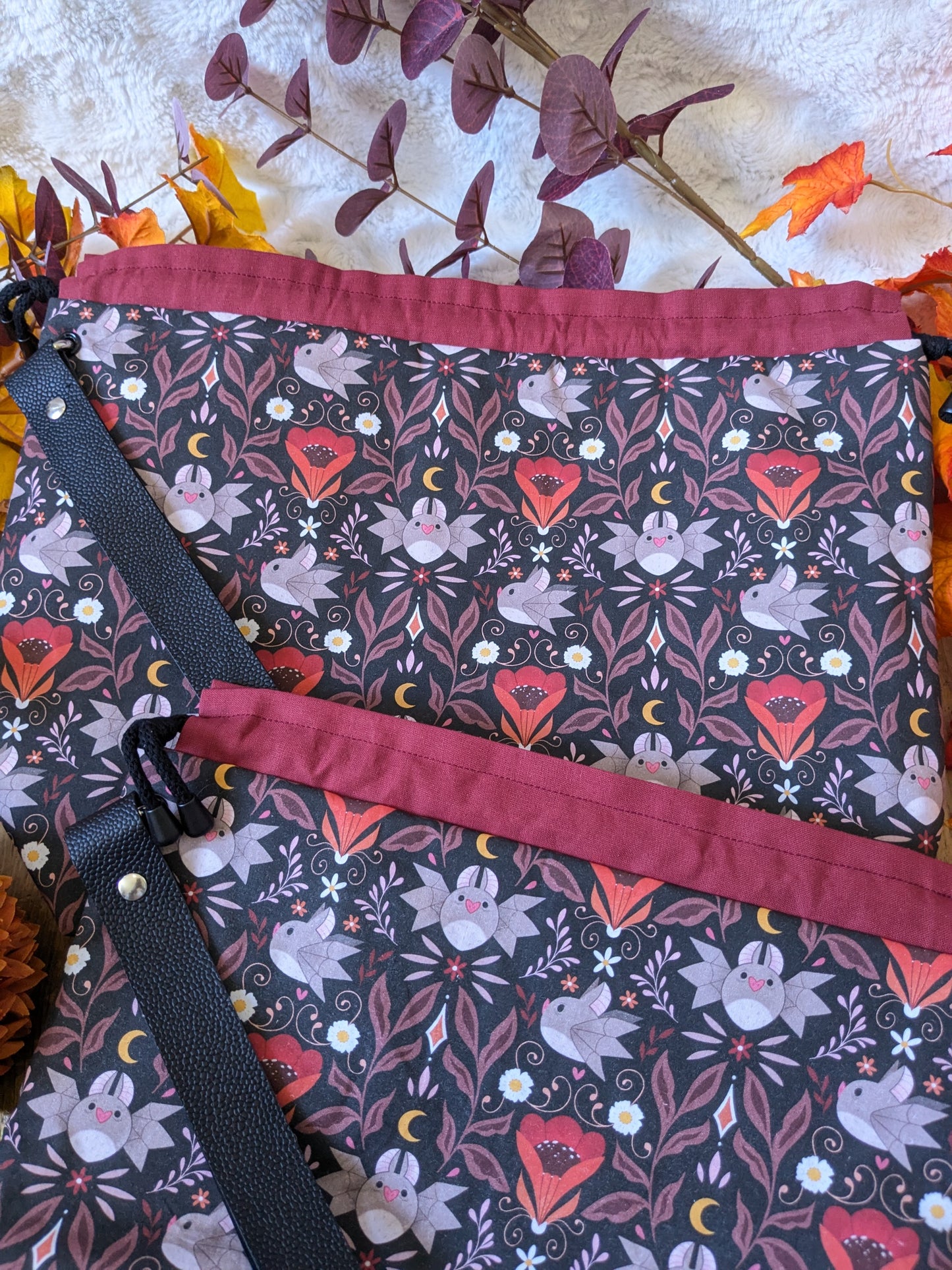 Sac à projet "Little bat" imprimé Lixy illustration
