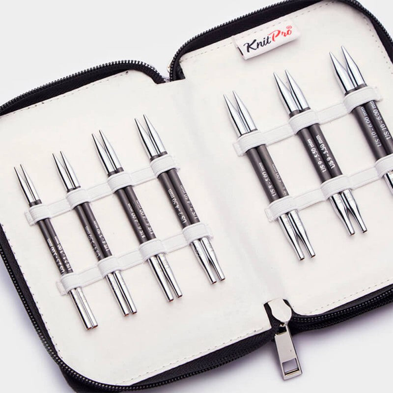 Set d'aiguilles Karbonz midi interchangeables 10cm par Knitpro