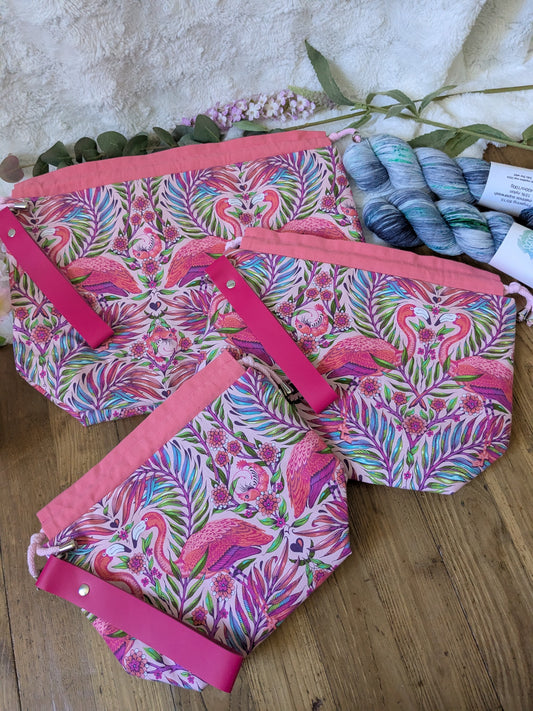 Sac à projet "Flamands roses"