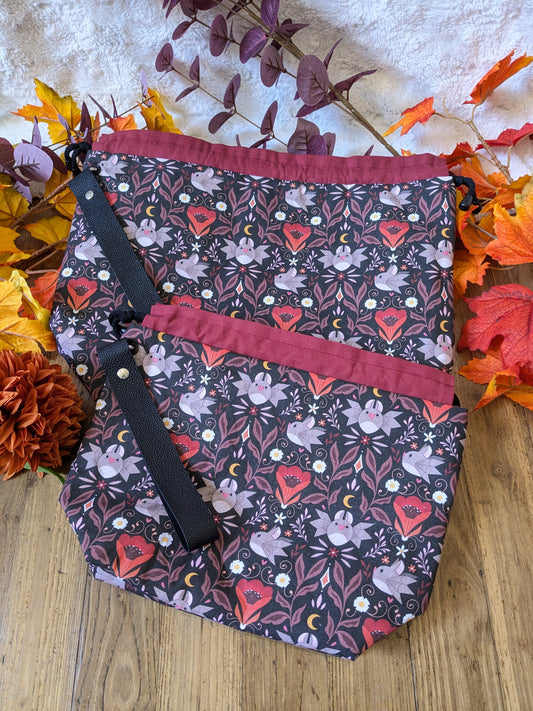 Sac à projet "Little bat" imprimé Lixy illustration