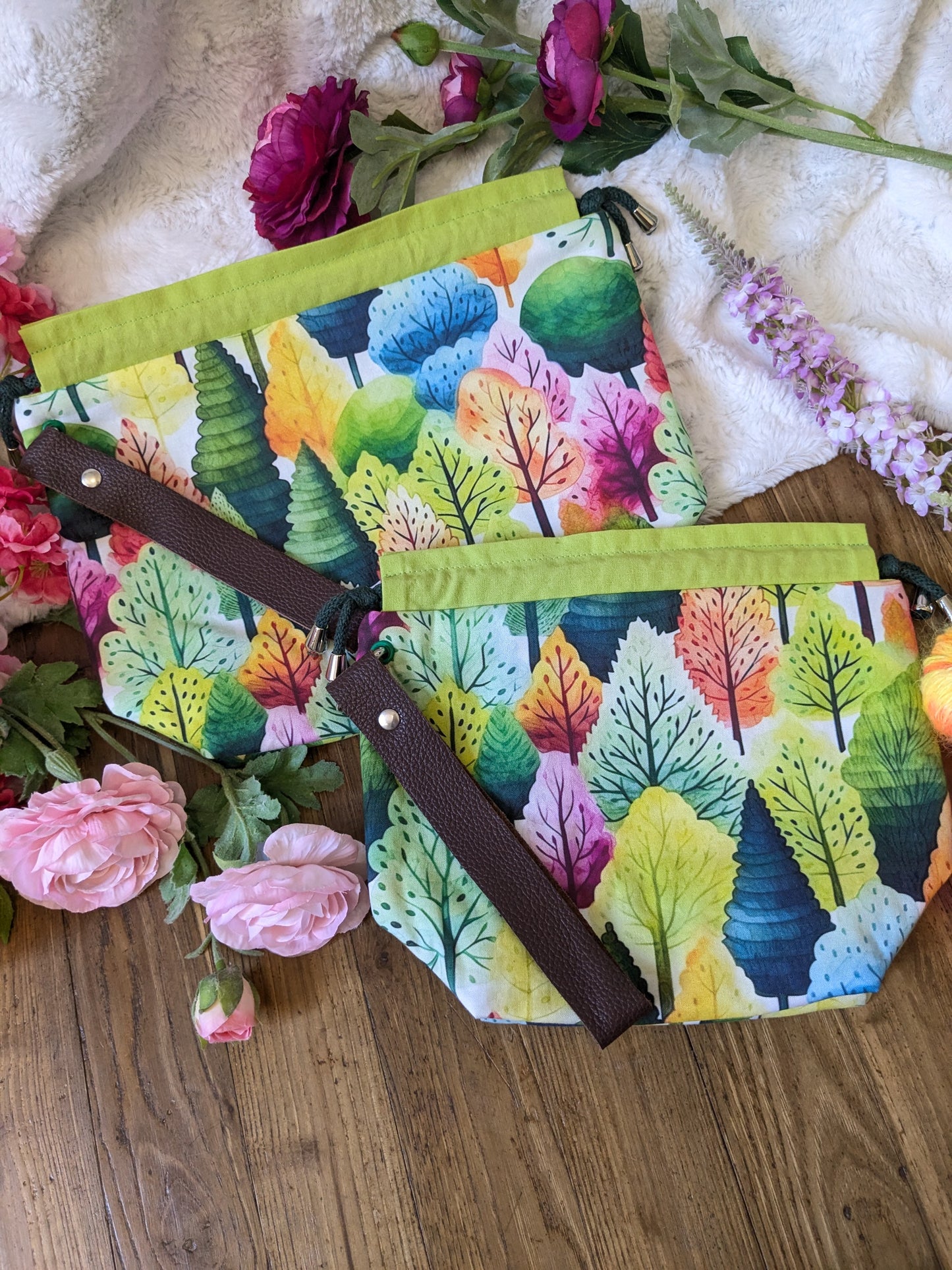 Sac à projet "Forêt au printemps"