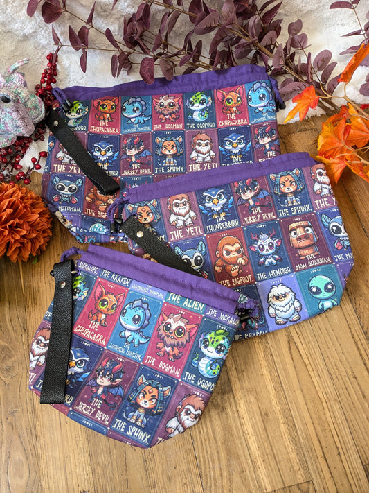 Sac à projet "Cute cryptids"