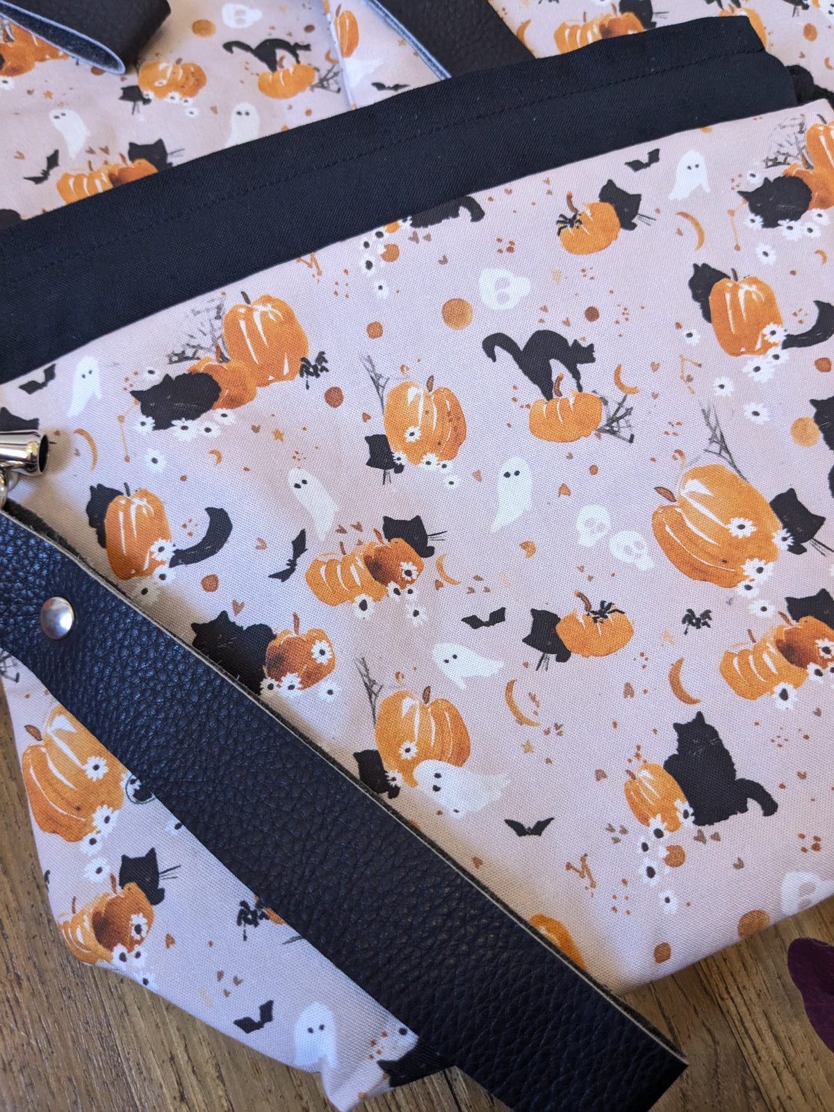 Sac à projet "Pumpkins and black cats"