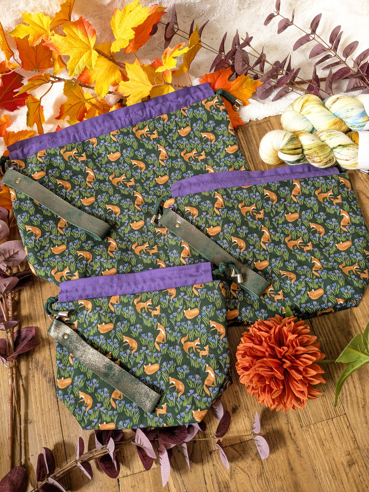 Sac à projet "Fox tales"