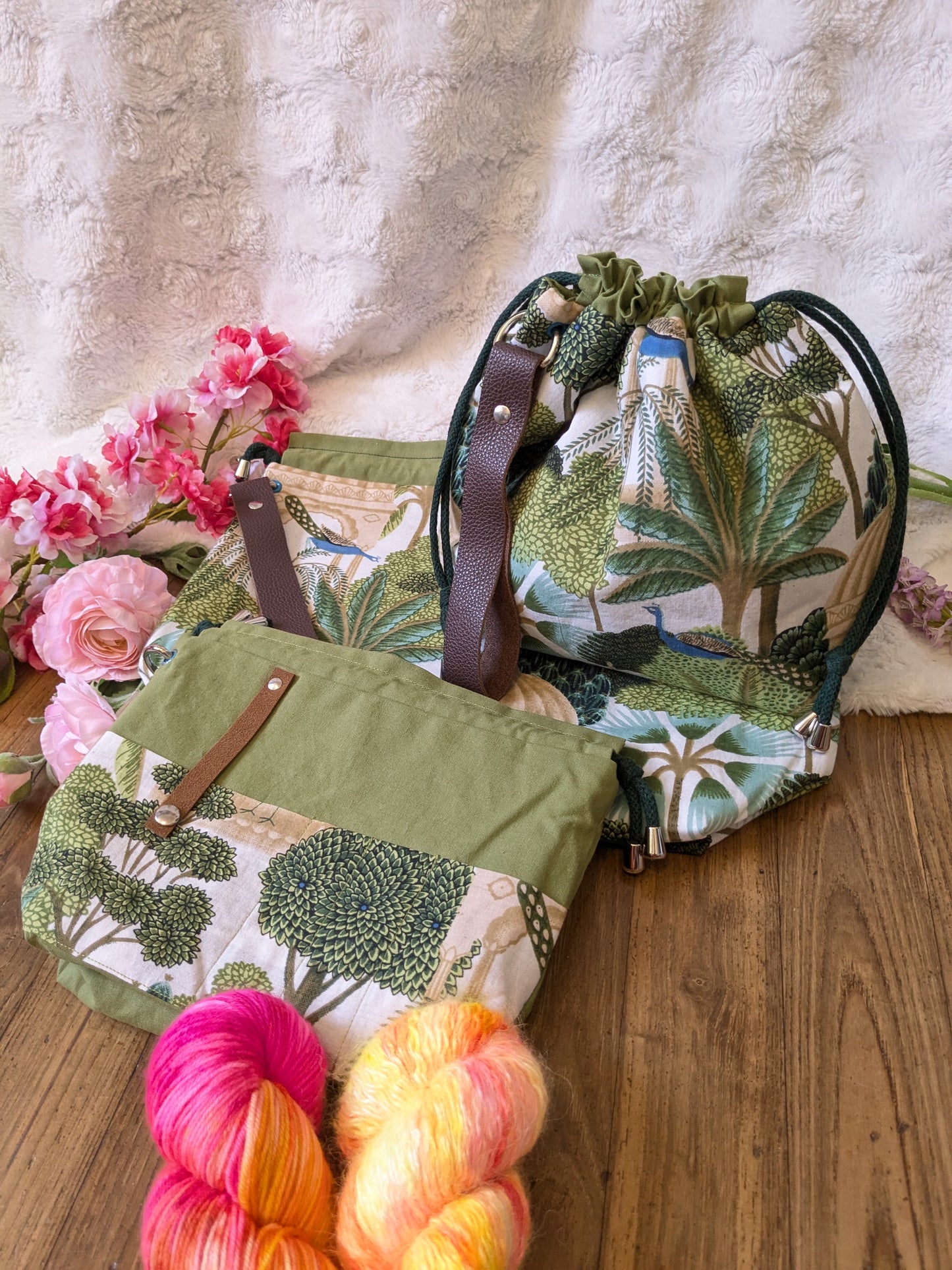 Sac à projet "Jardin des paons"