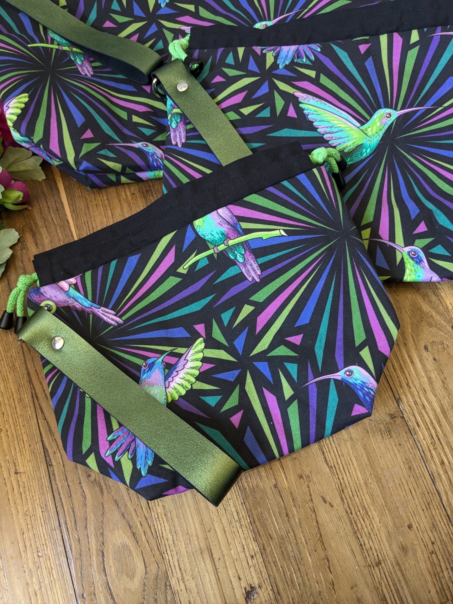 Sac à projet "Funky colibri"