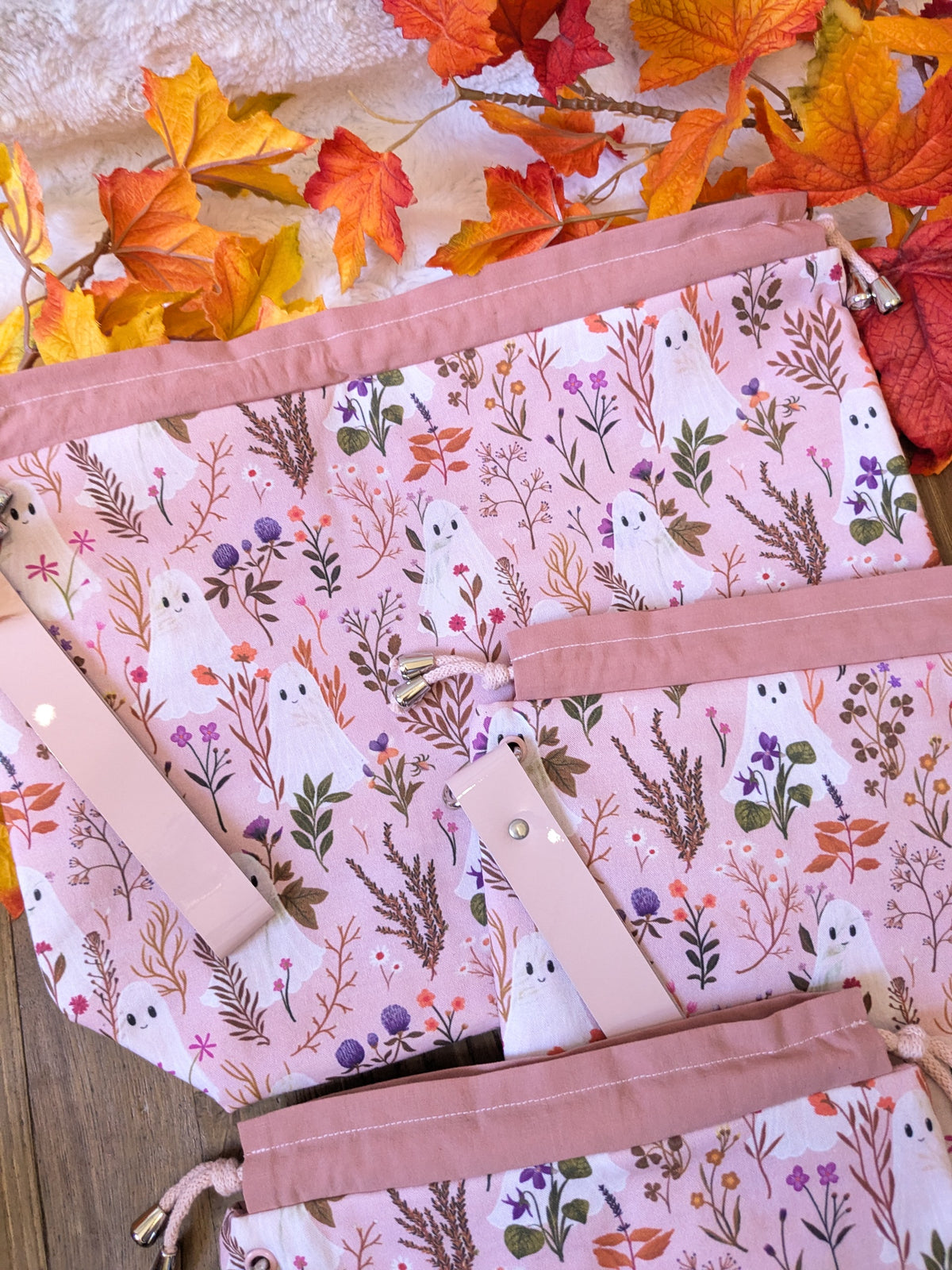 Sac à projet "Ghosts and flowers"