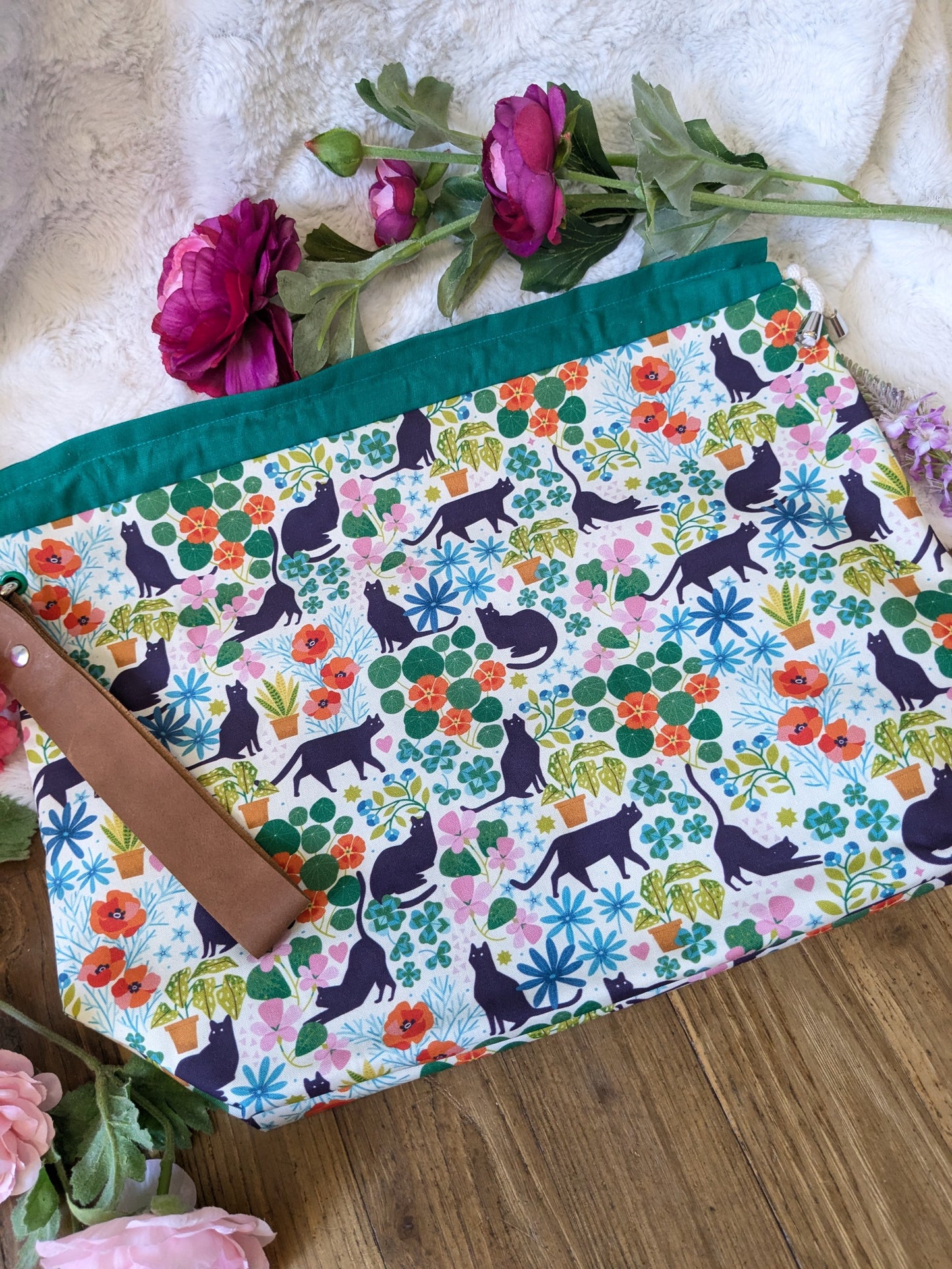 Sac à projet "Chats en ballade"