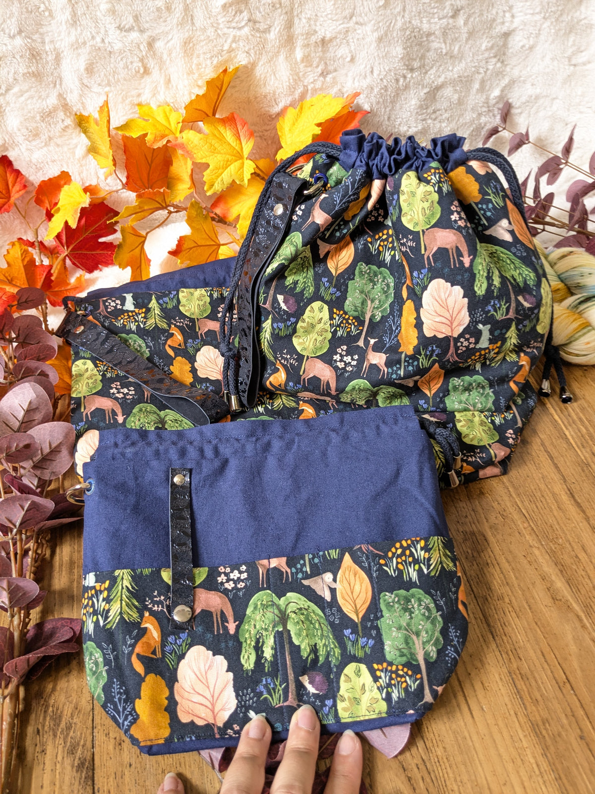 Sac à projet "Forêt nocturne"