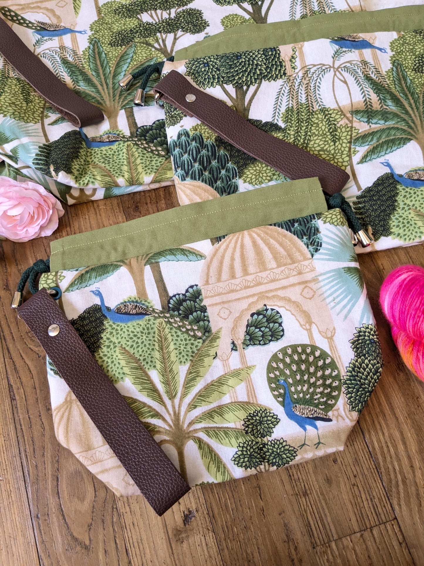 Sac à projet "Jardin des paons"