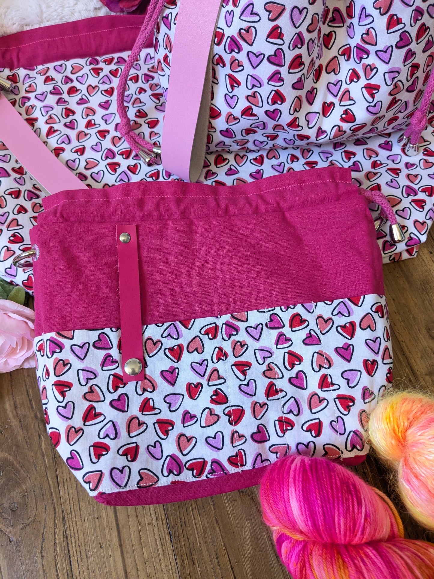 Sac à projet "P'tits cœurs"