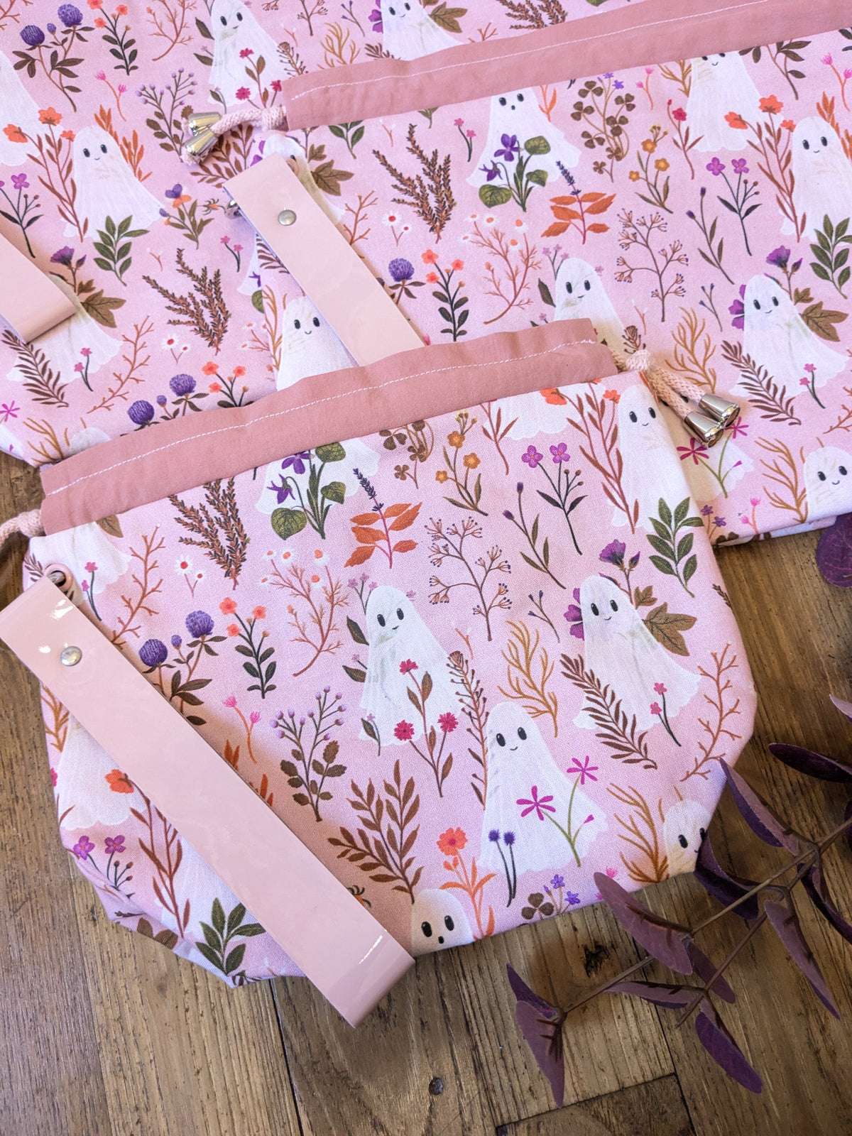 Sac à projet "Ghosts and flowers"