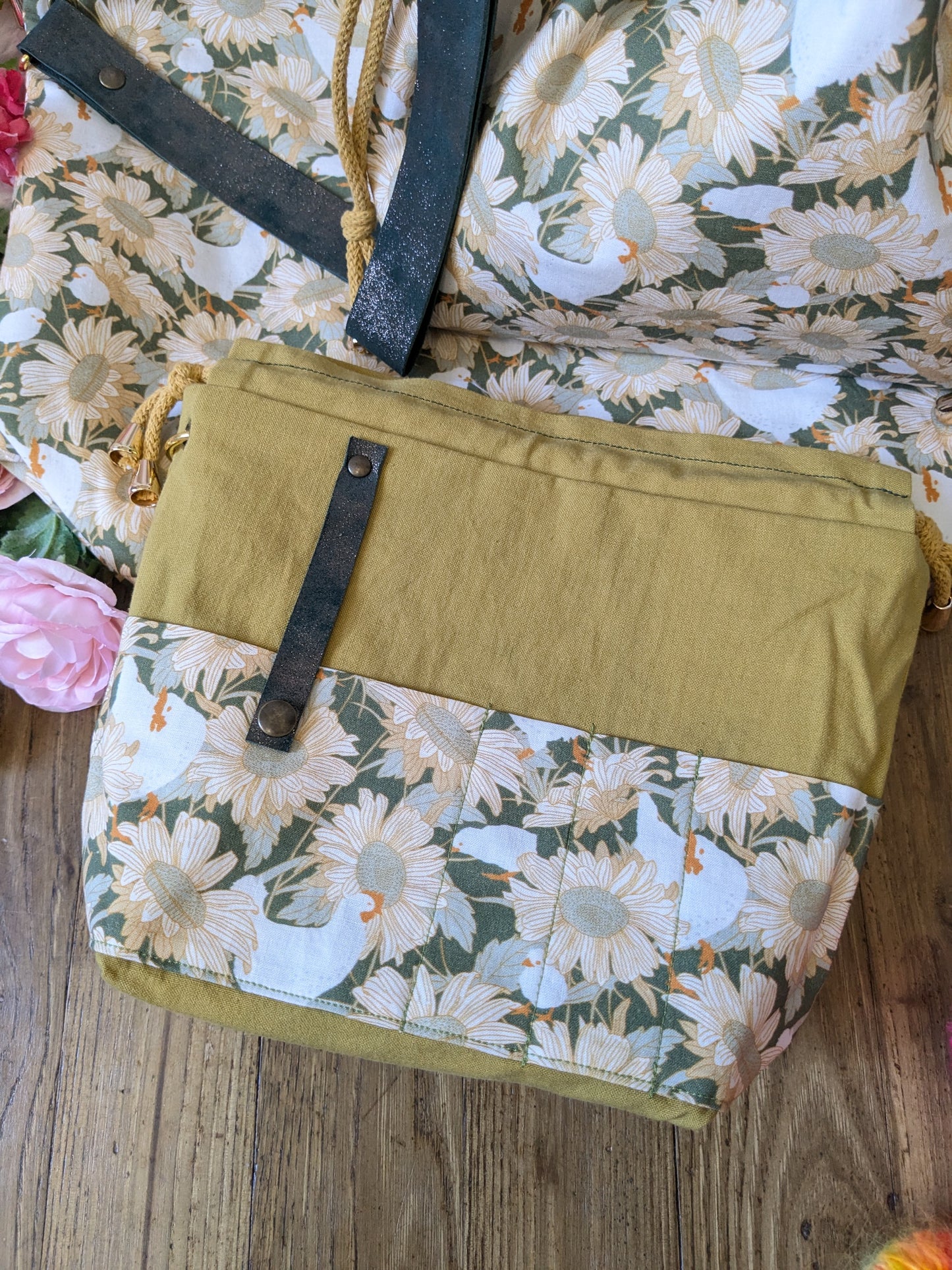 Sac à projet "Poules et tournesols"