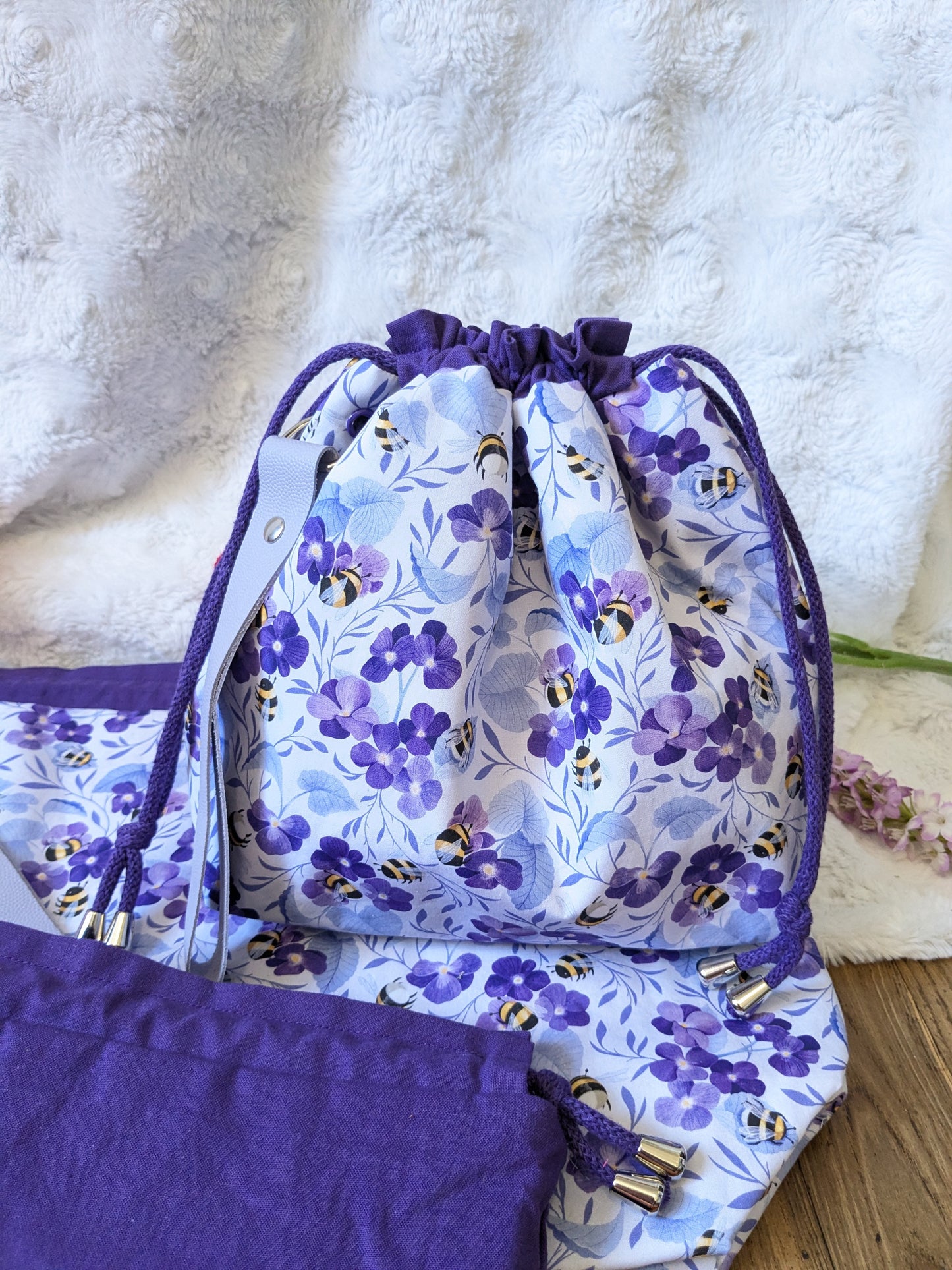 Sac à projet "Bourdons au pays des violettes"