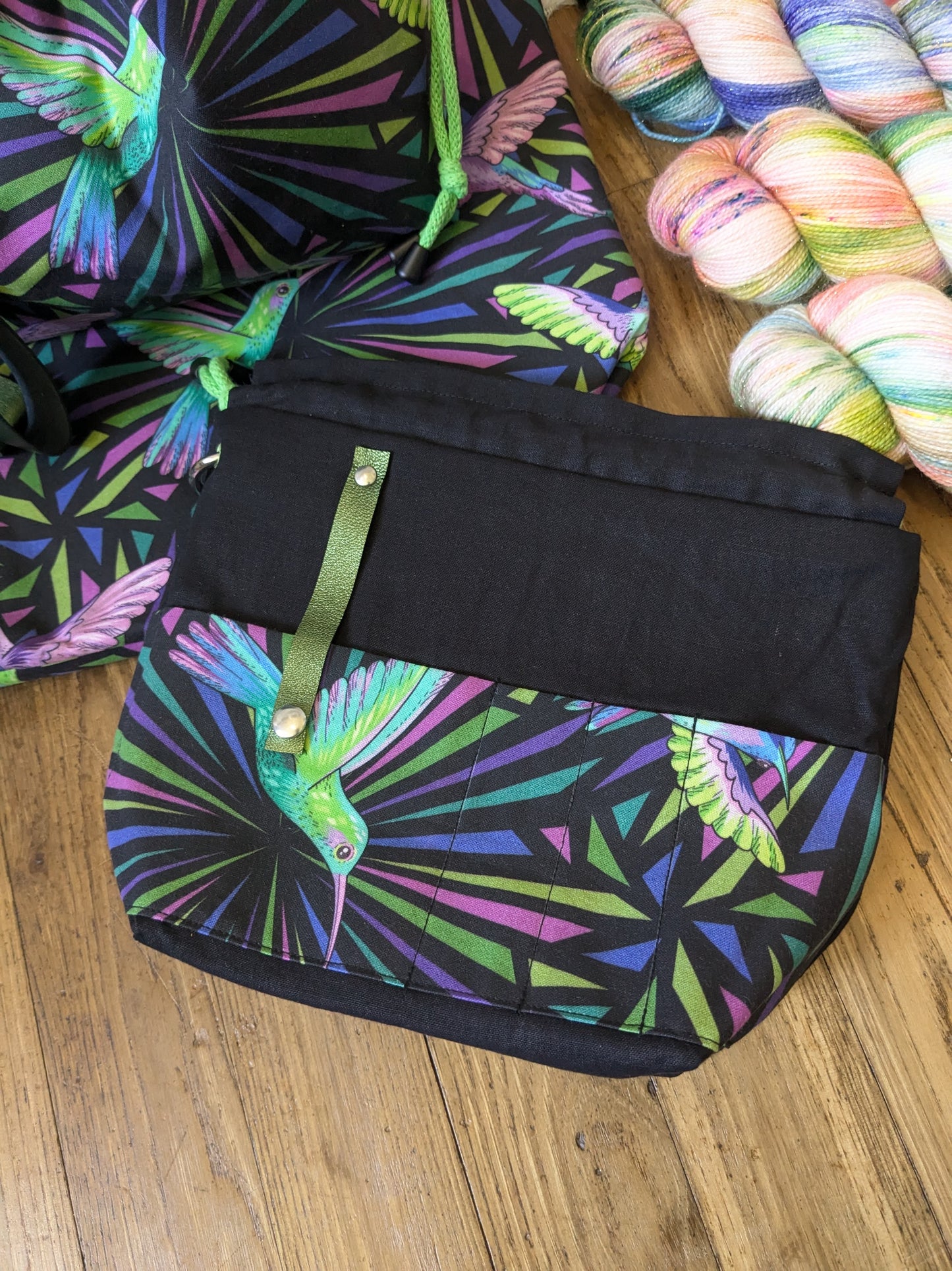 Sac à projet "Funky colibri"