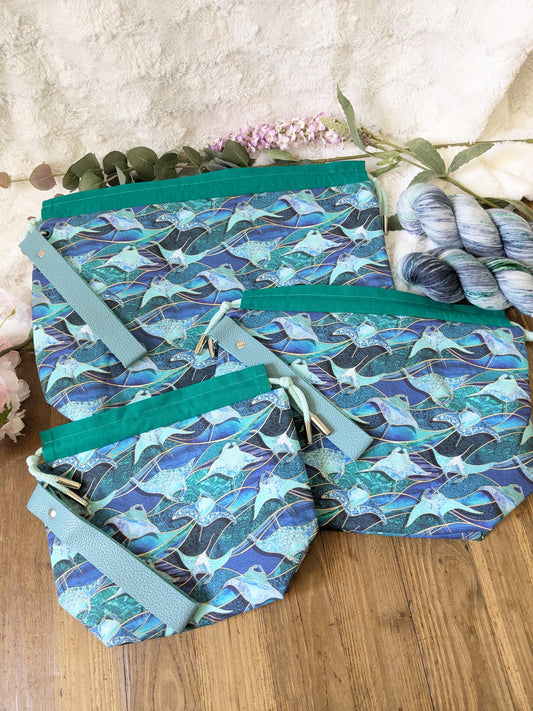 Sac à projet "Raies manta"