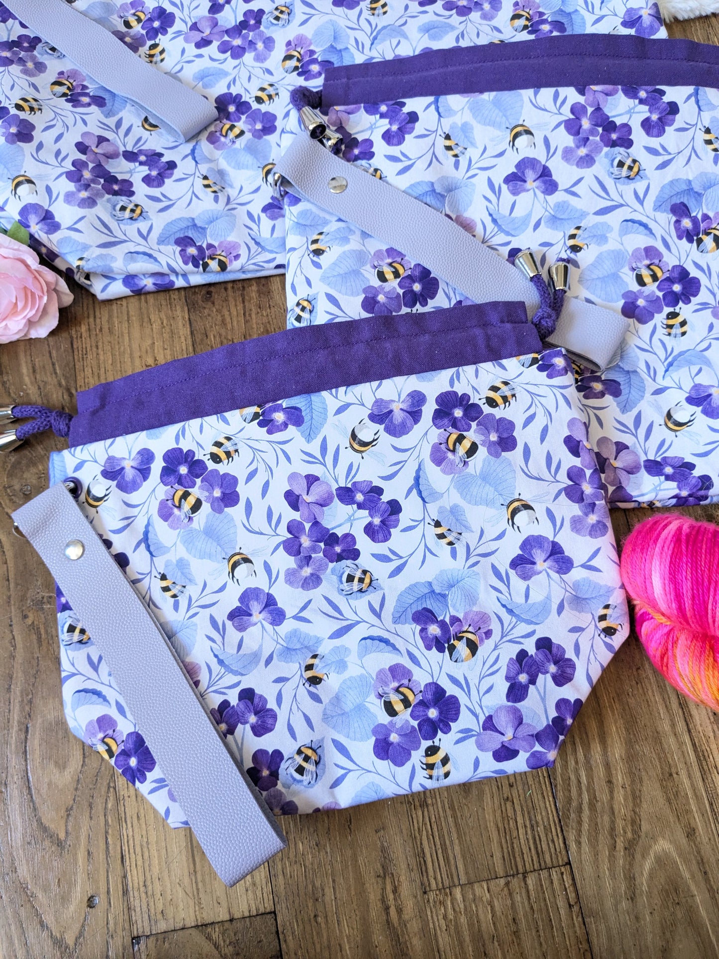 Sac à projet "Bourdons au pays des violettes"