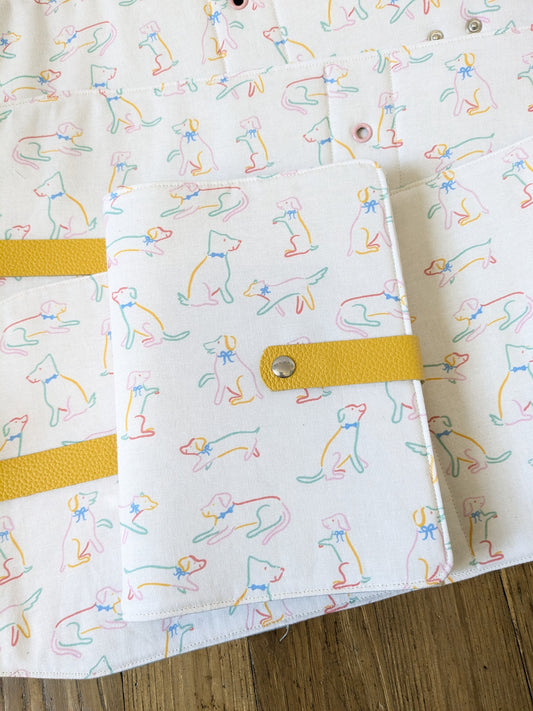 Classeur à aiguilles "Chiens multicolores"