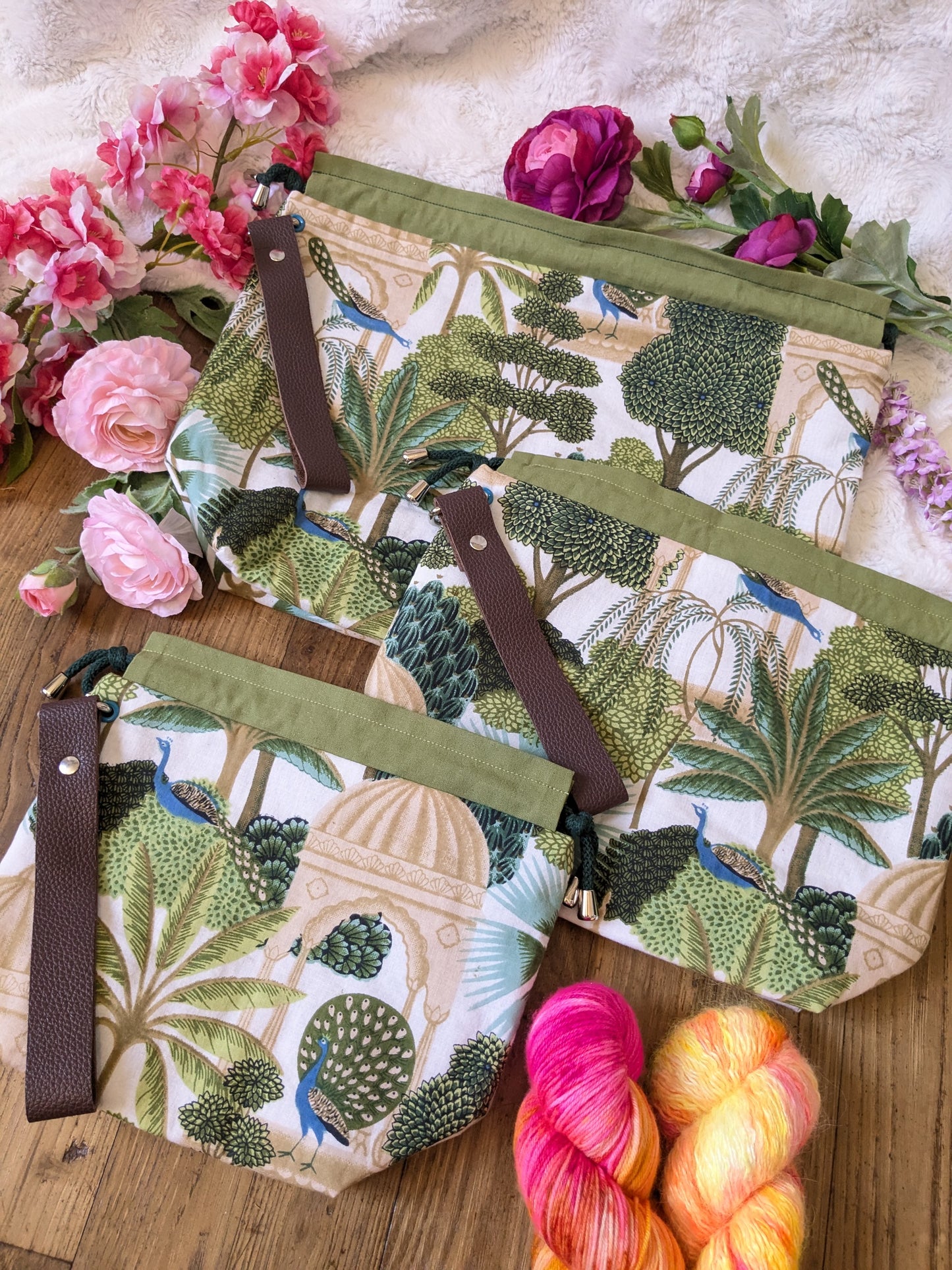 Sac à projet "Jardin des paons"