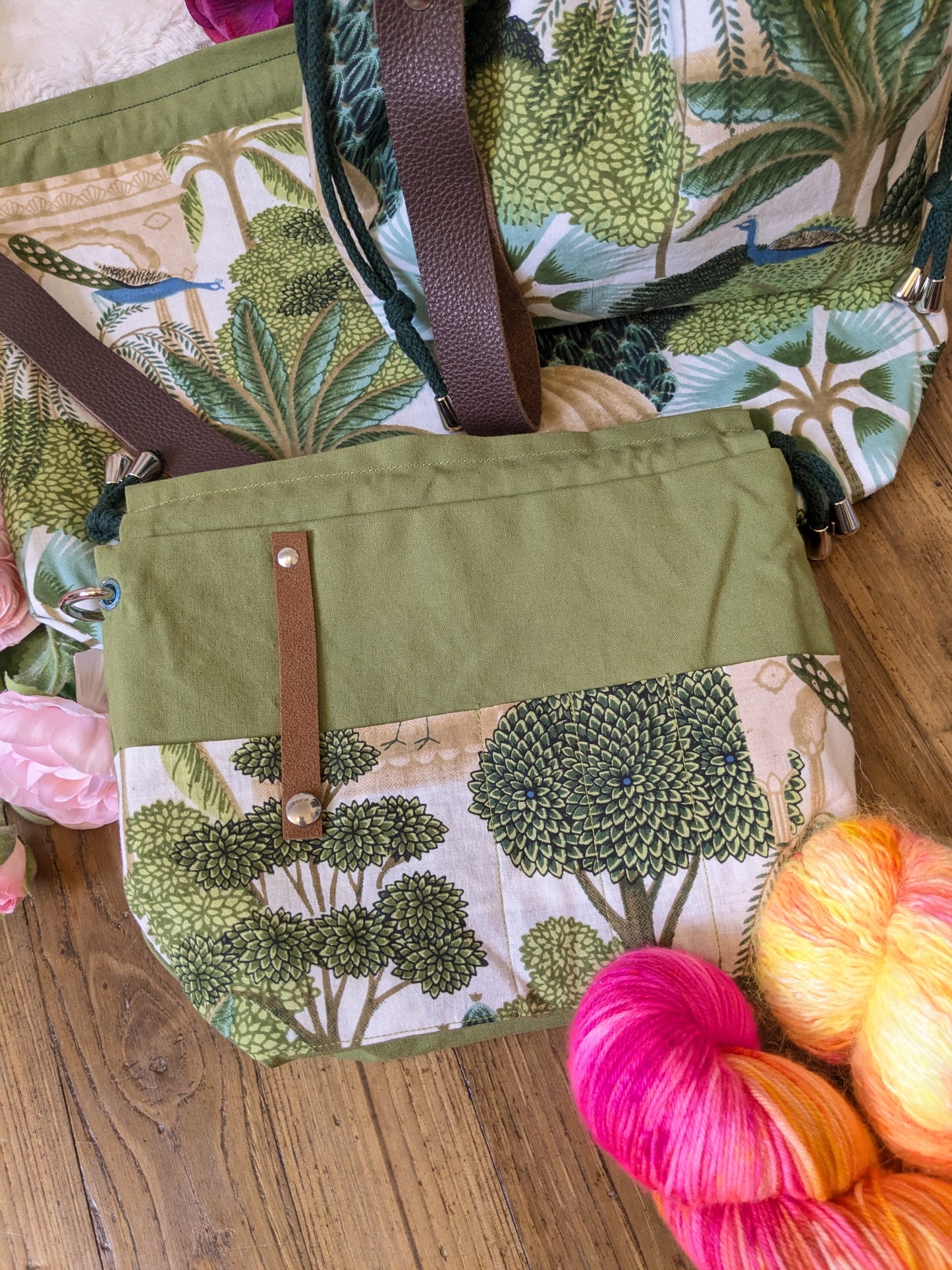 Sac à projet "Jardin des paons"