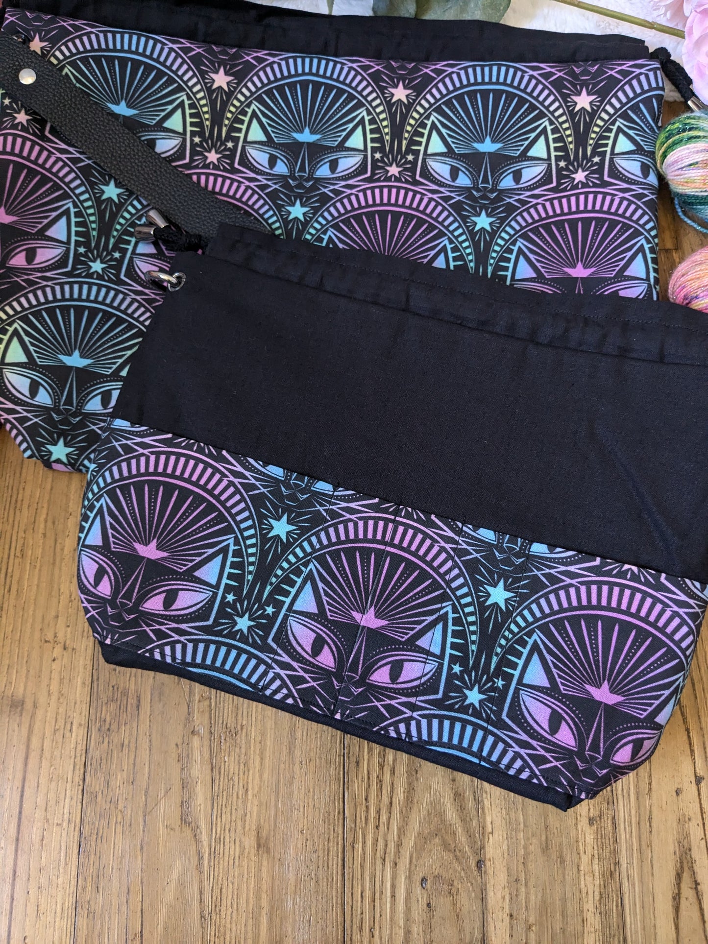 Sac à projet "Holo cat"