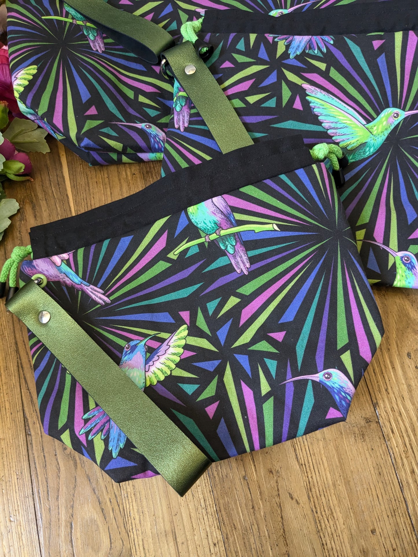 Sac à projet "Funky colibri"
