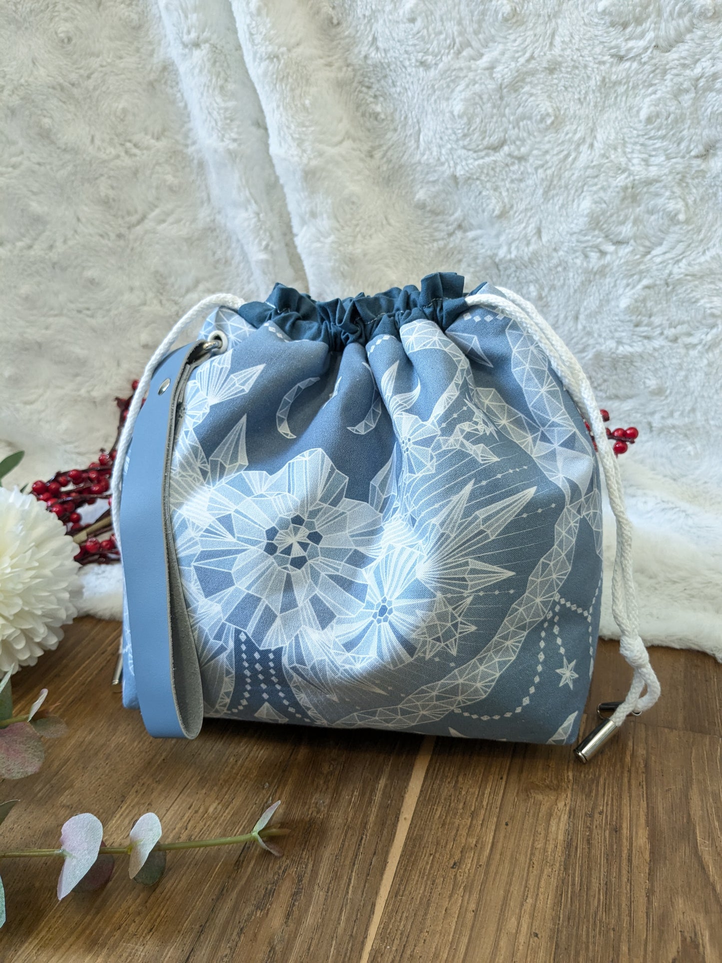 Sac à projet Basic "Fleur de glace"