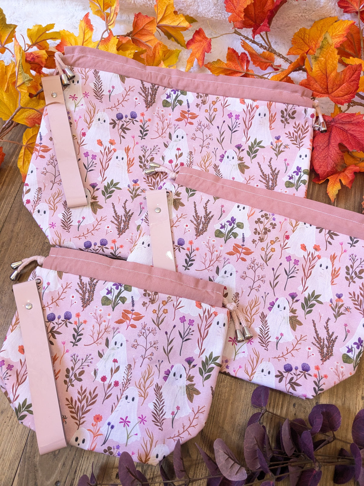 Sac à projet "Ghosts and flowers"