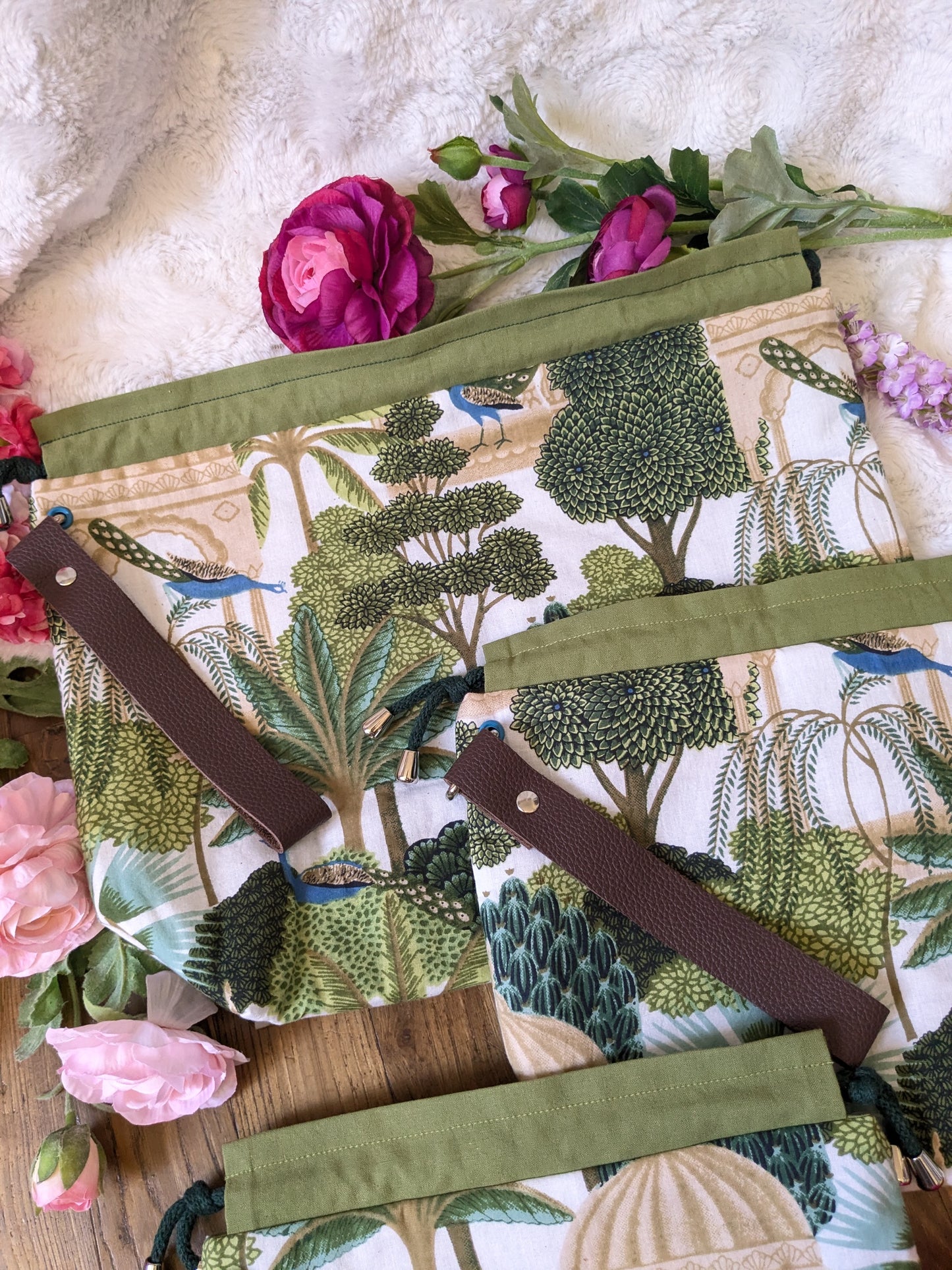 Sac à projet "Jardin des paons"