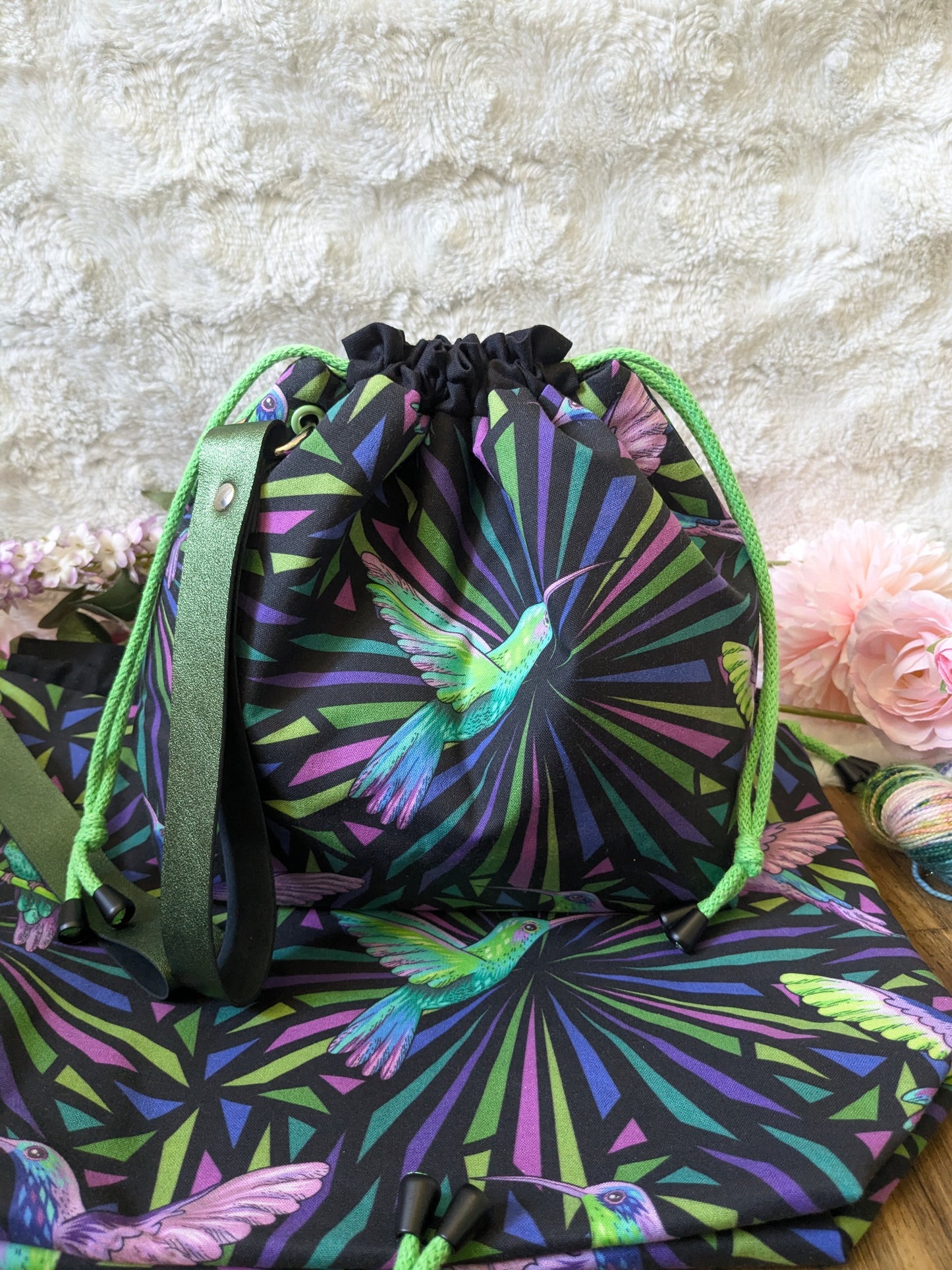 Sac à projet "Funky colibri"