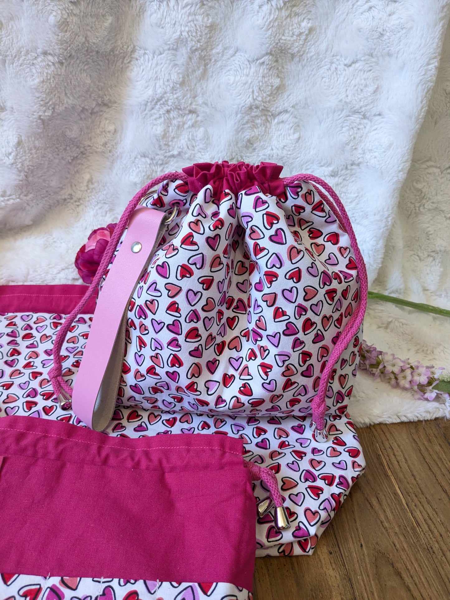 Sac à projet "P'tits cœurs"