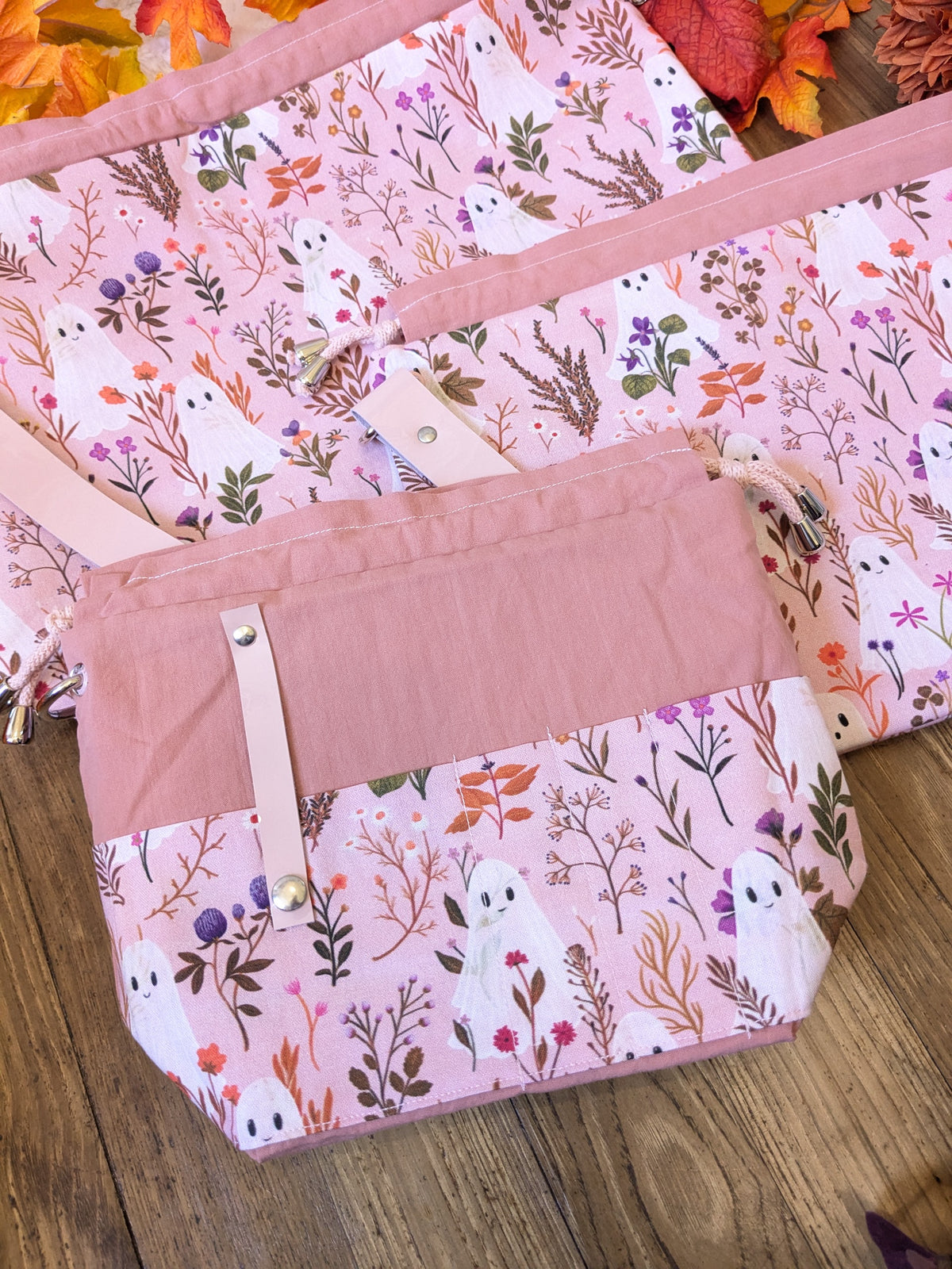 Sac à projet "Ghosts and flowers"