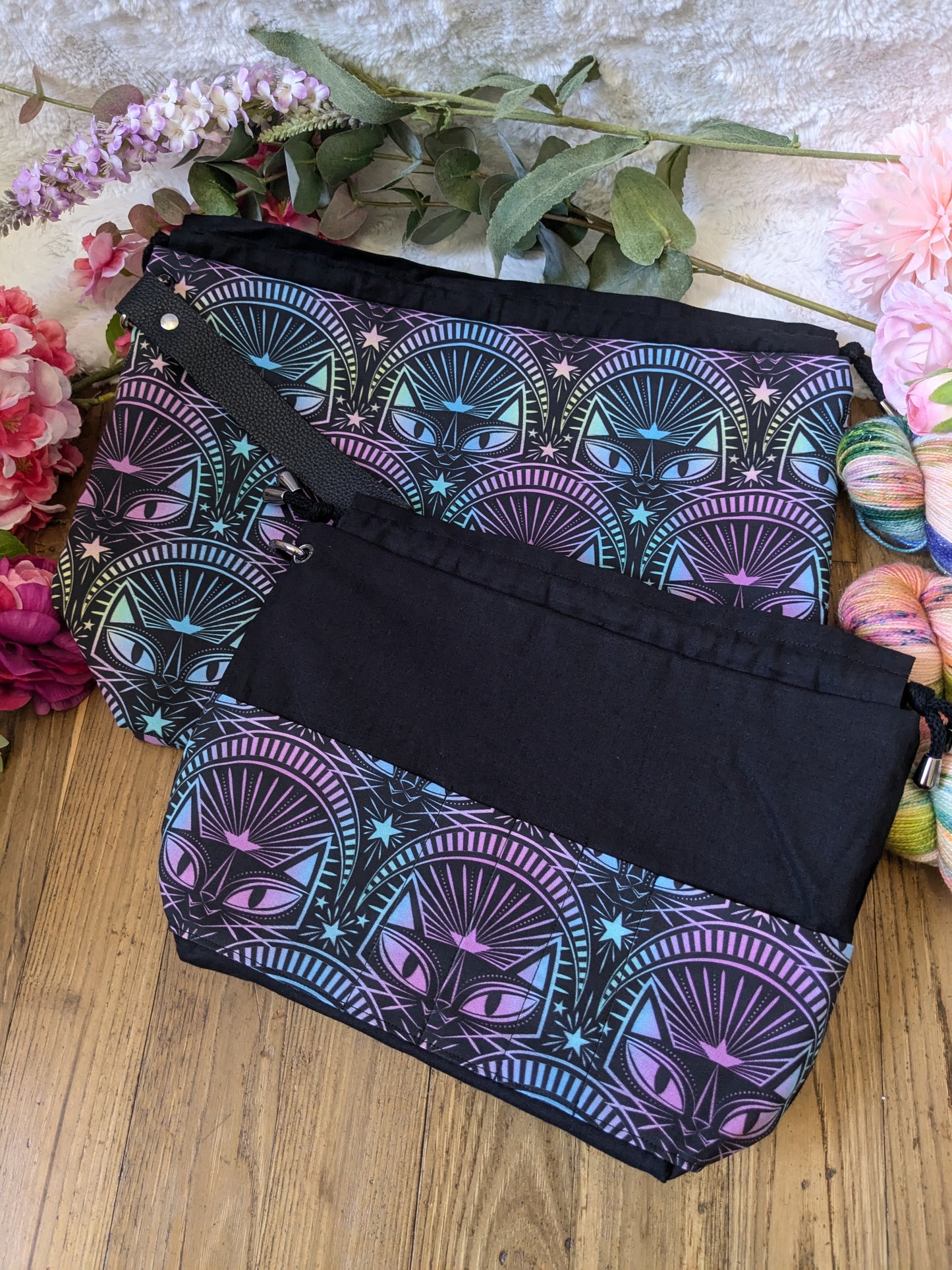 Sac à projet "Holo cat"