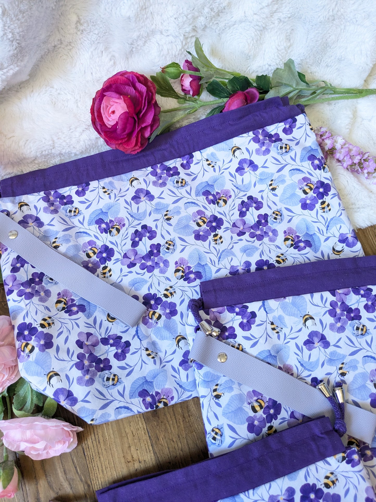 Sac à projet "Bourdons au pays des violettes"