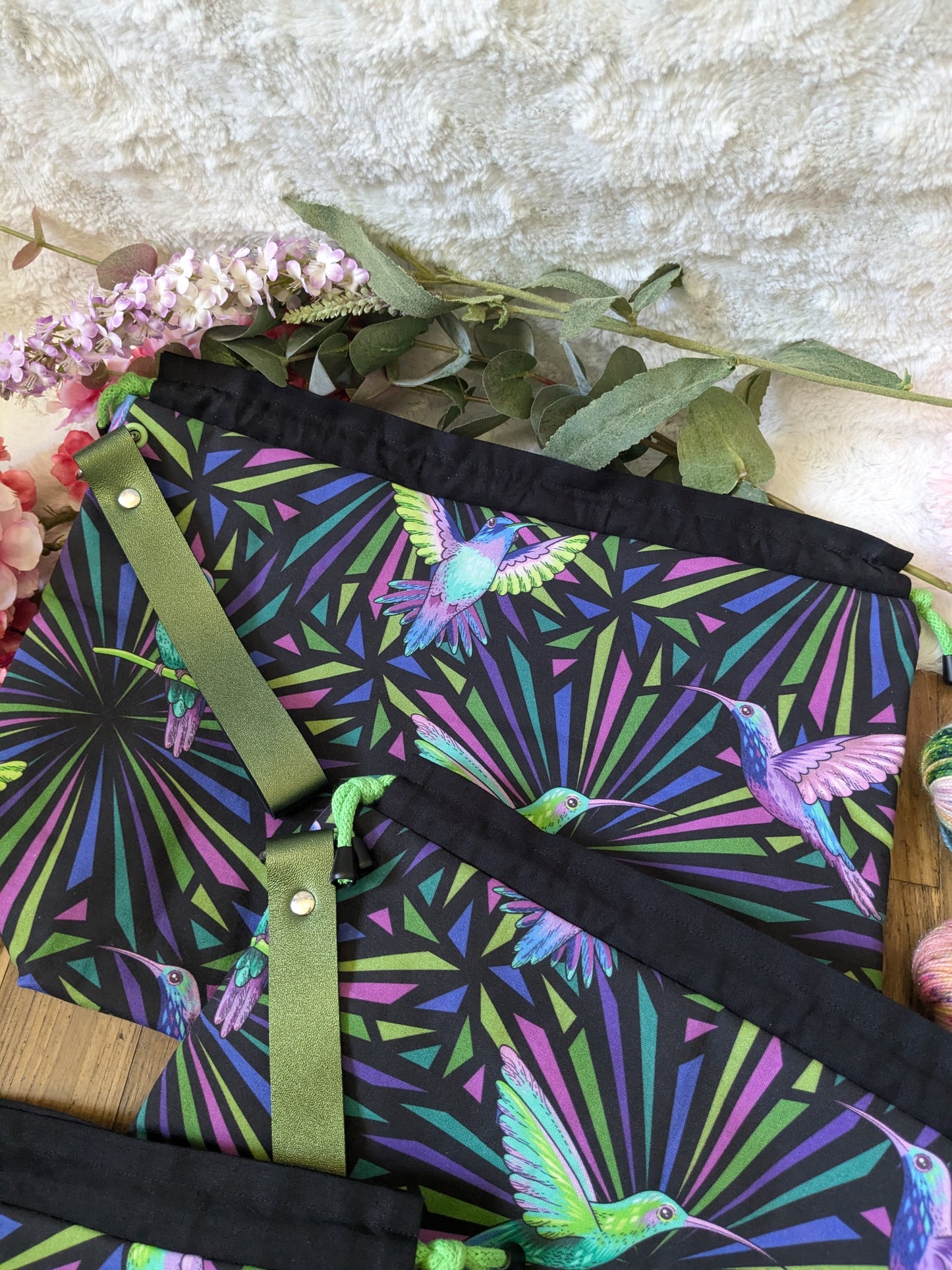 Sac à projet "Funky colibri"