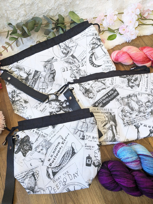 Sac à projet Basic "Alice in wondeland"
