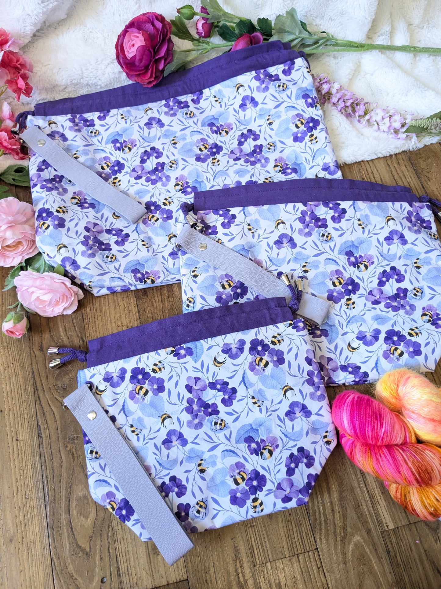 Sac à projet "Bourdons au pays des violettes"
