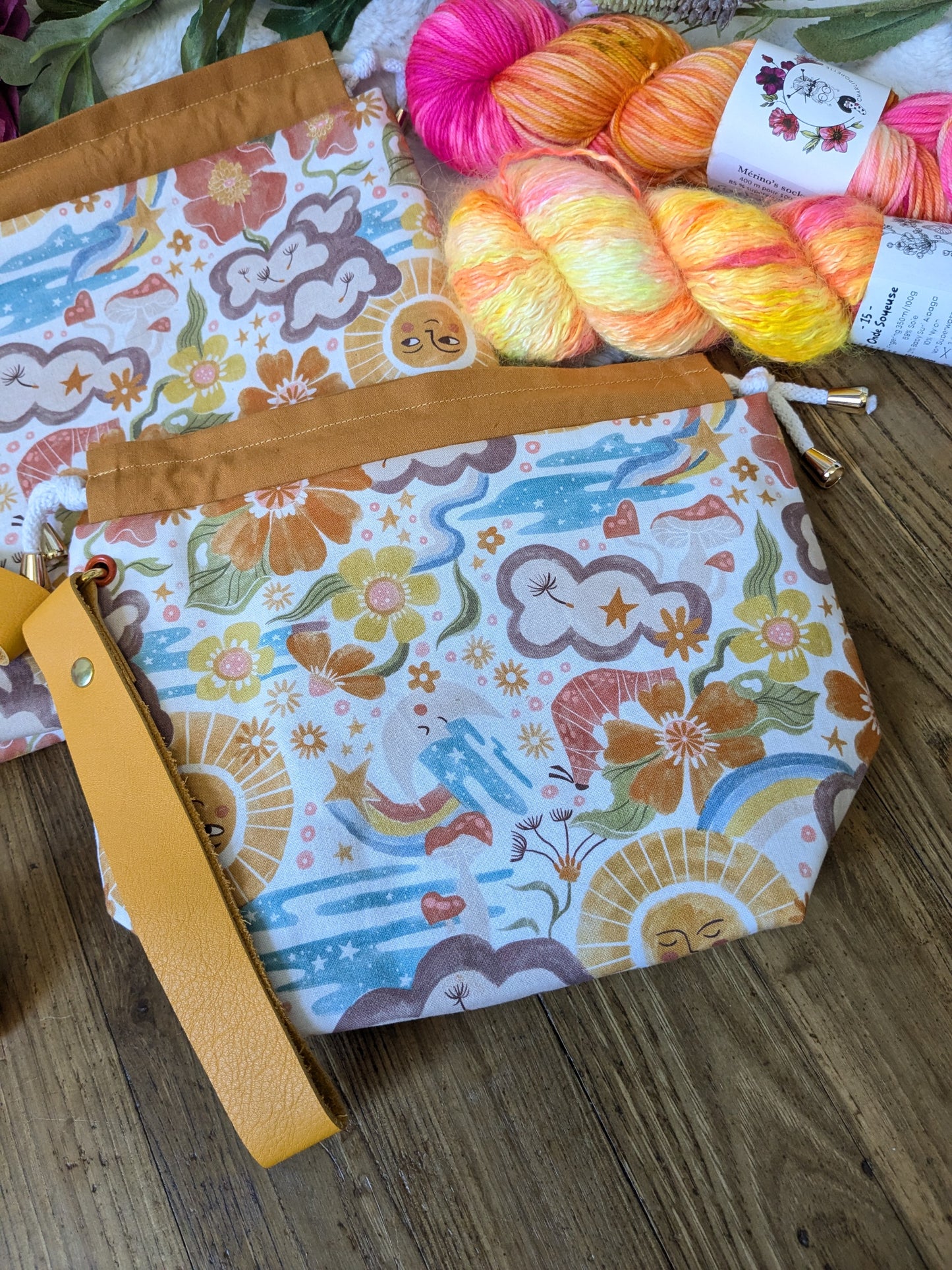 Sac à projet "Seventies Sun"