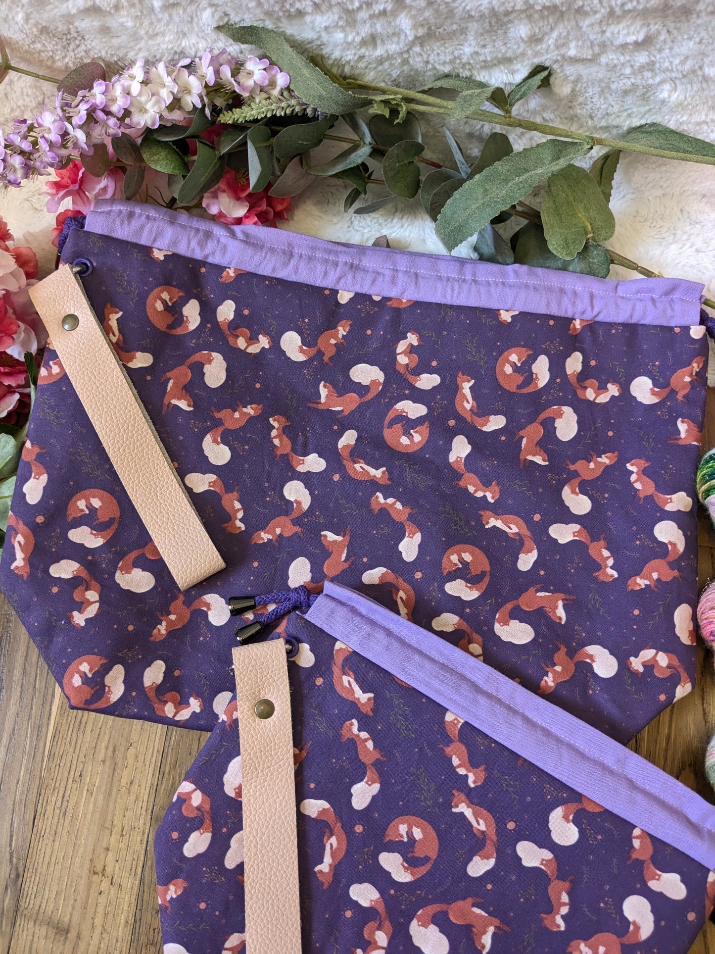 Sac à projet "Renards joueurs"