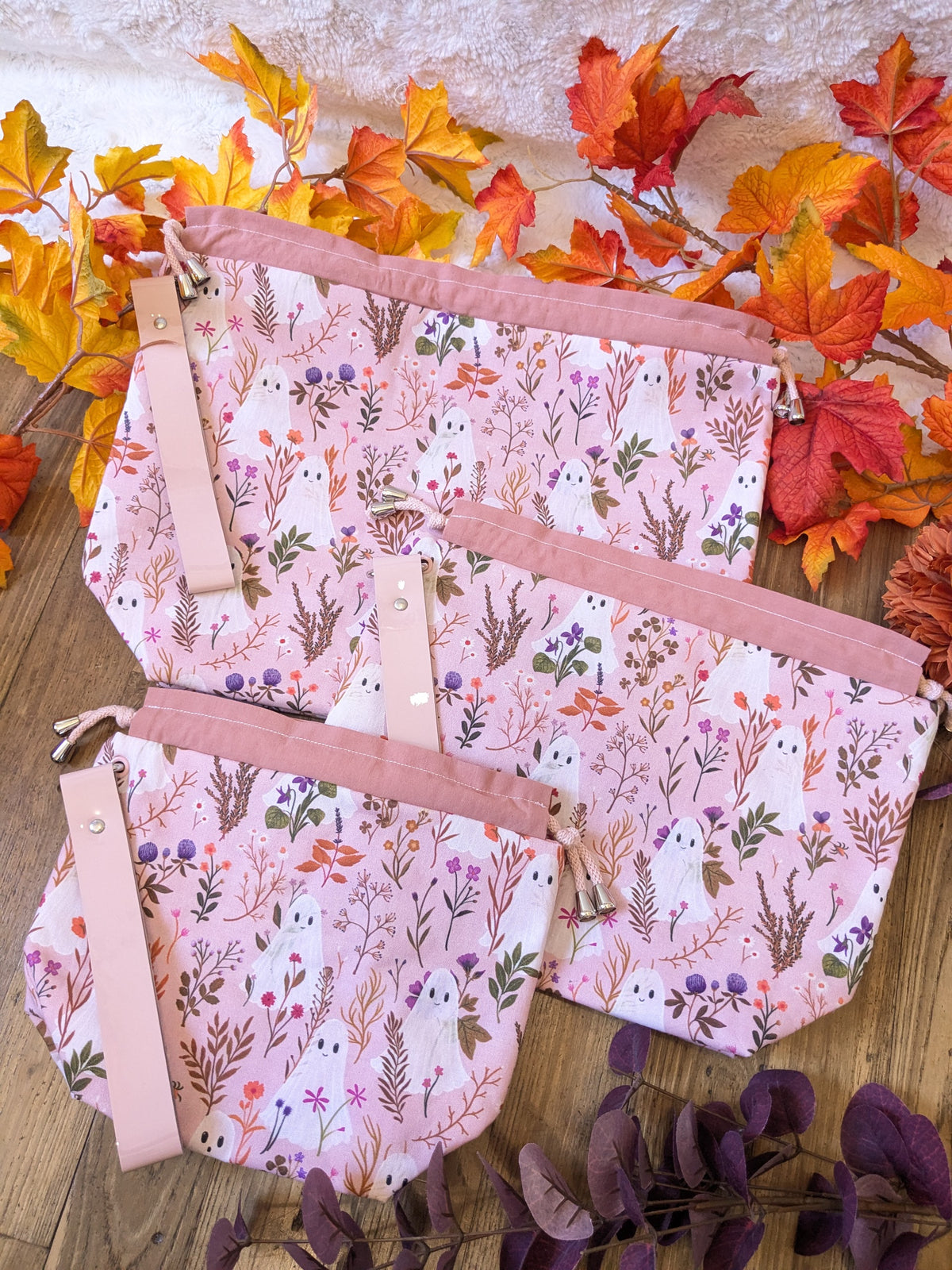 Sac à projet "Ghosts and flowers"