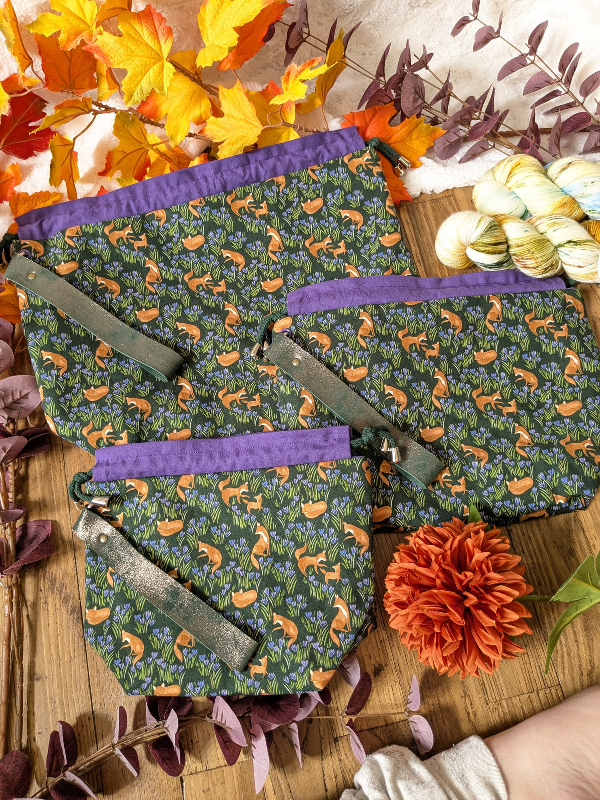 Sac à projet "Fox tales"