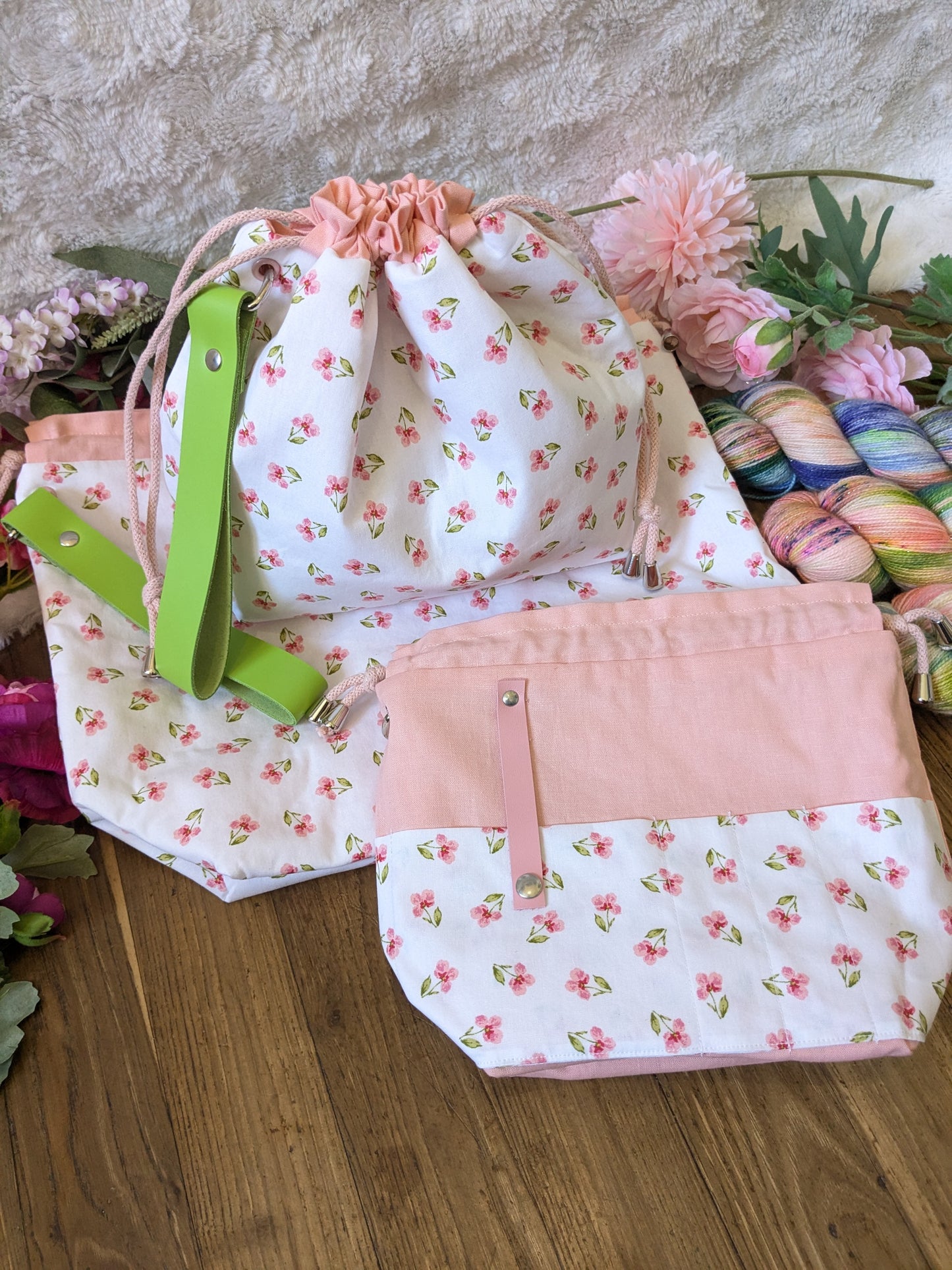 Sac à projet "Little flowers"