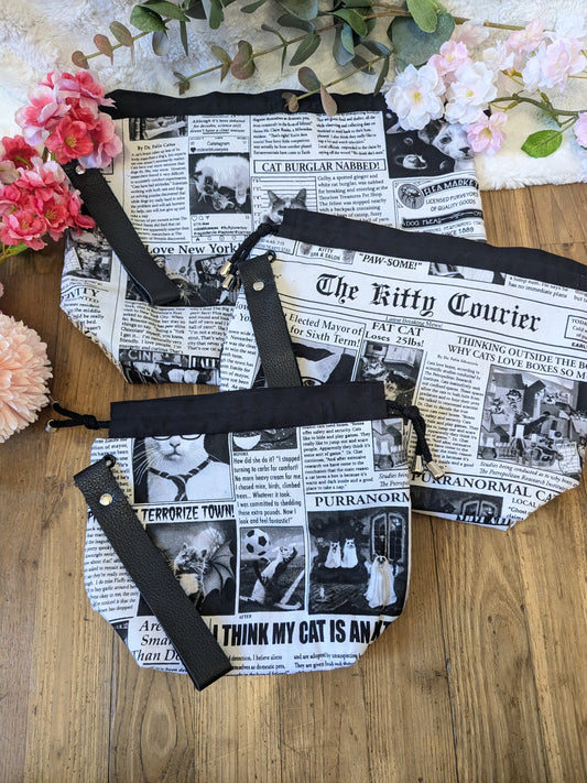 Sac à projet Basic "Journal des chats"