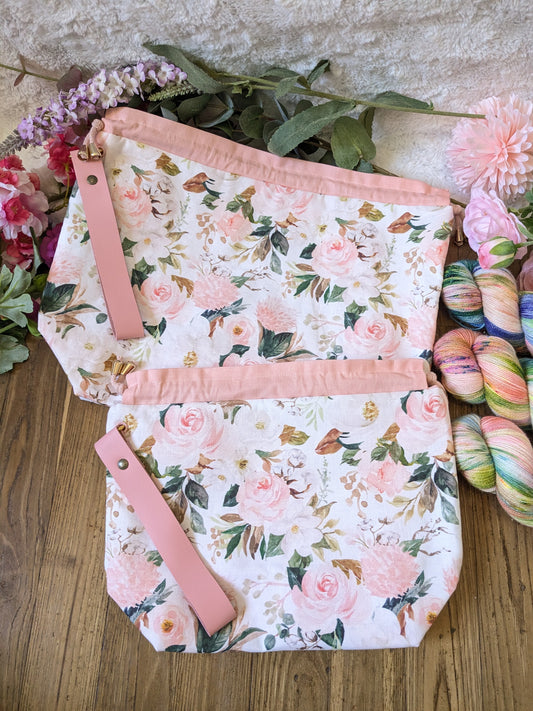 Sac à projet "Roses romantiques"