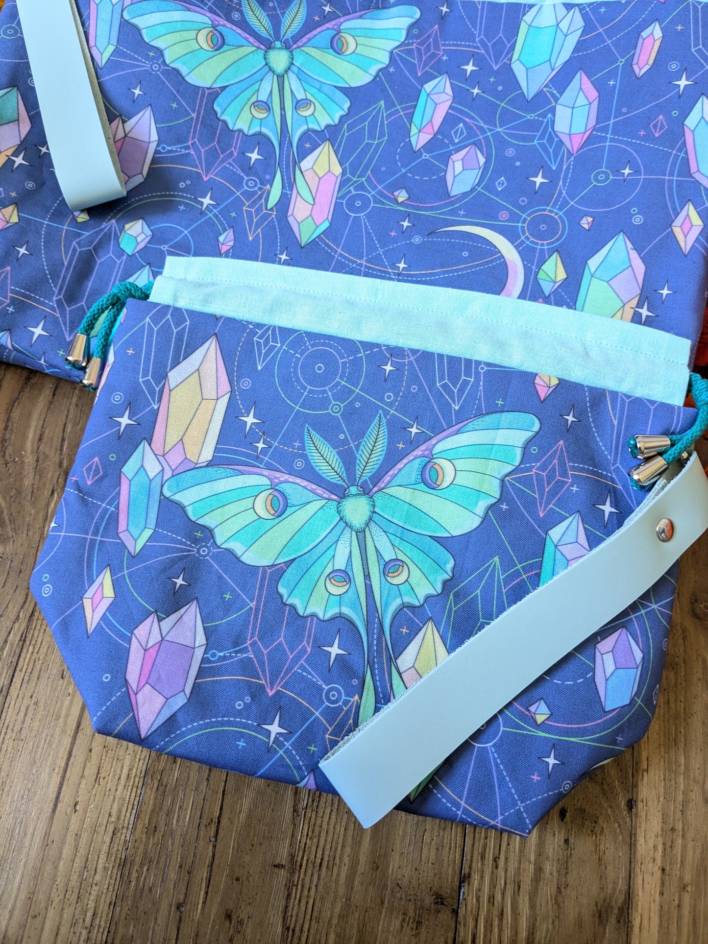 Sac à projet "Crystal and moth"
