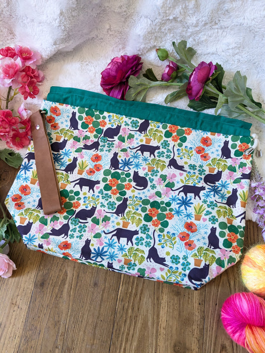 Sac à projet "Chats en ballade"
